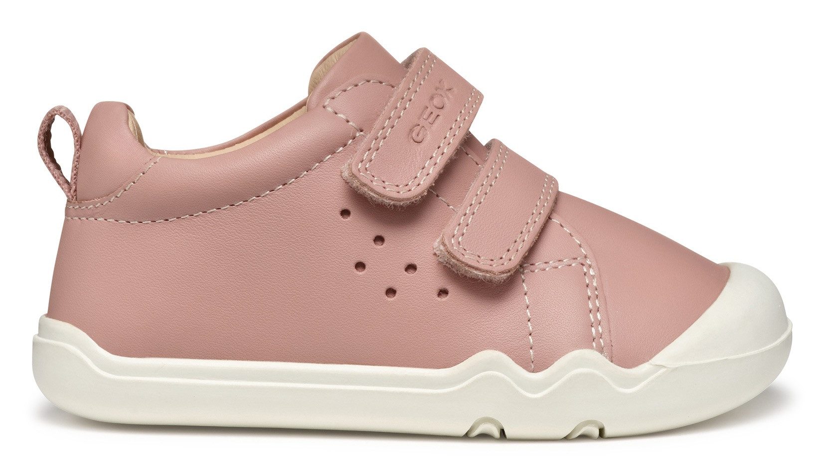 Geox Sneakers B STEPPIEUP GIRL , sneaker, klittenbandschoen, babyschoen met modieuze perforatie