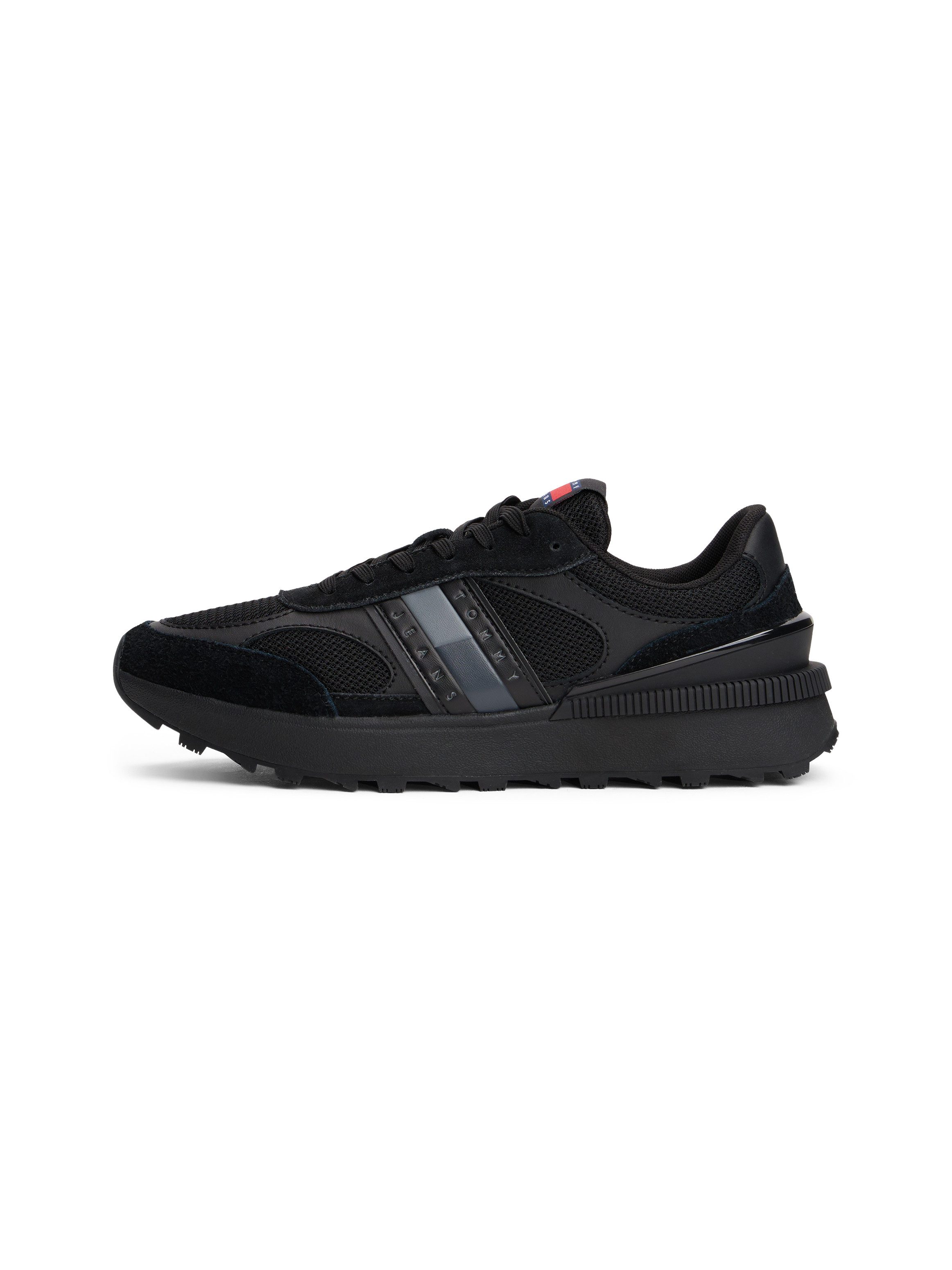 TOMMY JEANS Sneakers TJM TECHNICAL RUNNER ESS , vrijetijdsschoen, halfschoen, veterschoen met gepolsterde schacht