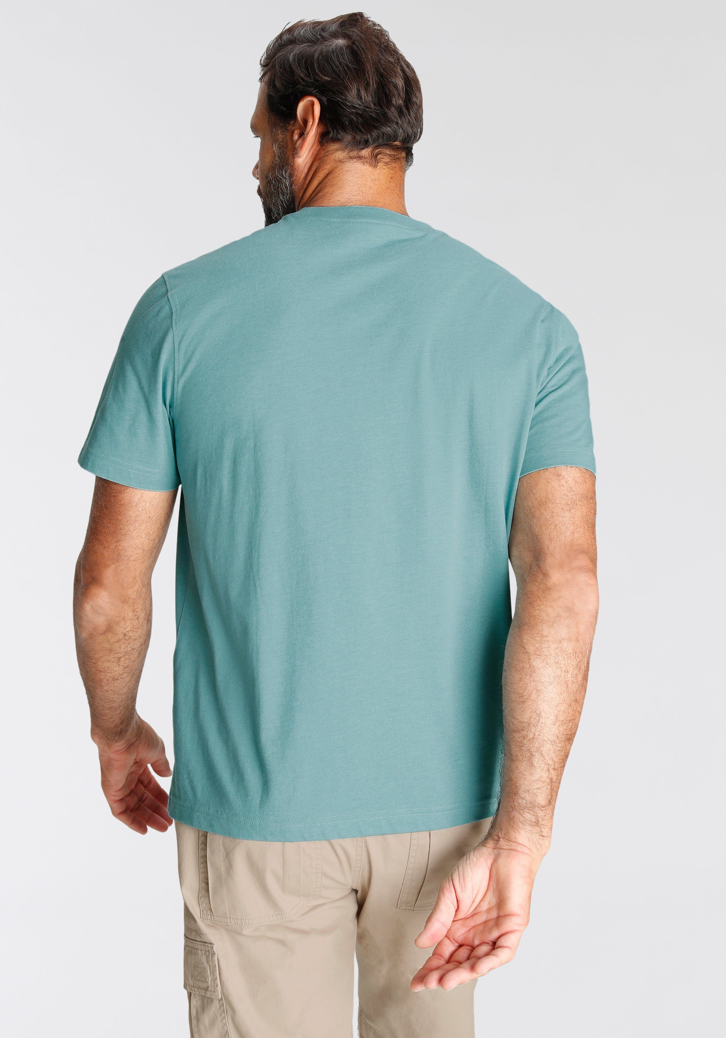 Man's World T-shirt Korte mouwen, casual pasvorm, van katoenmix, onderhoudsvriendelijk