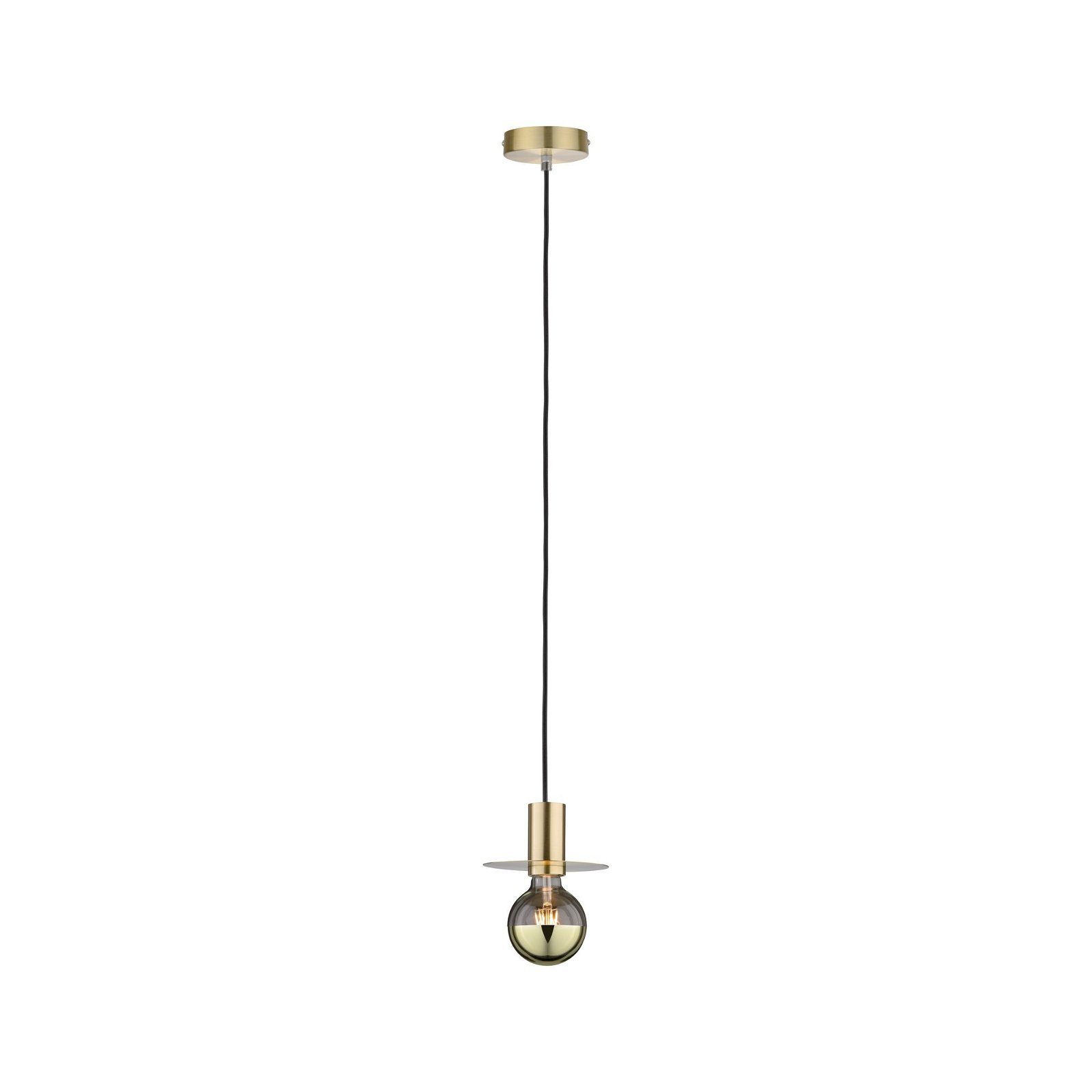 Paulmann Hanglamp Neordic Stian max. 1x60W Geborsteld messing 230V Metaal (1 stuk)
