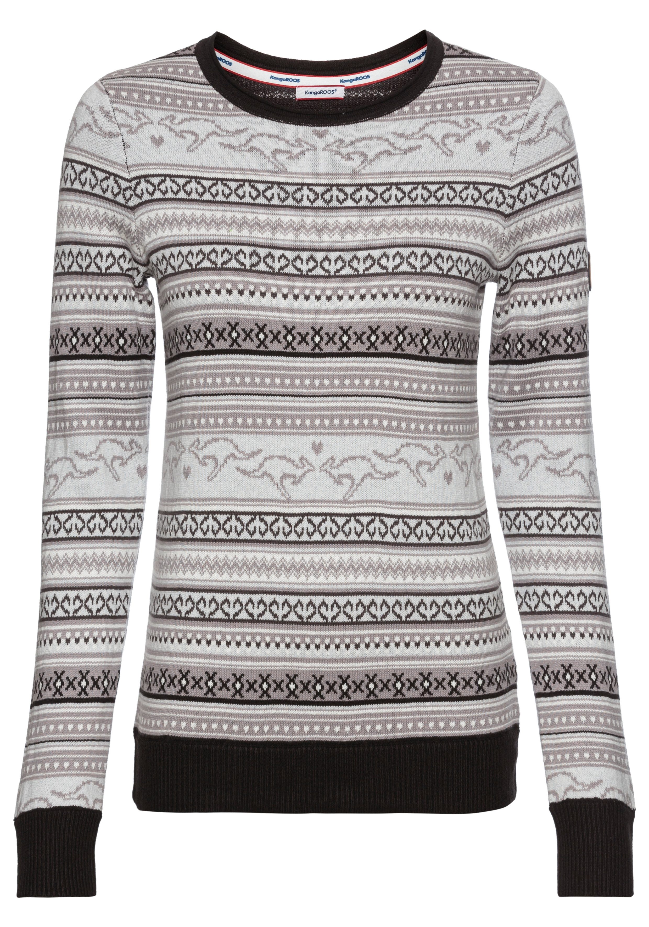 KangaROOS Noorse trui van jacquard-tricot