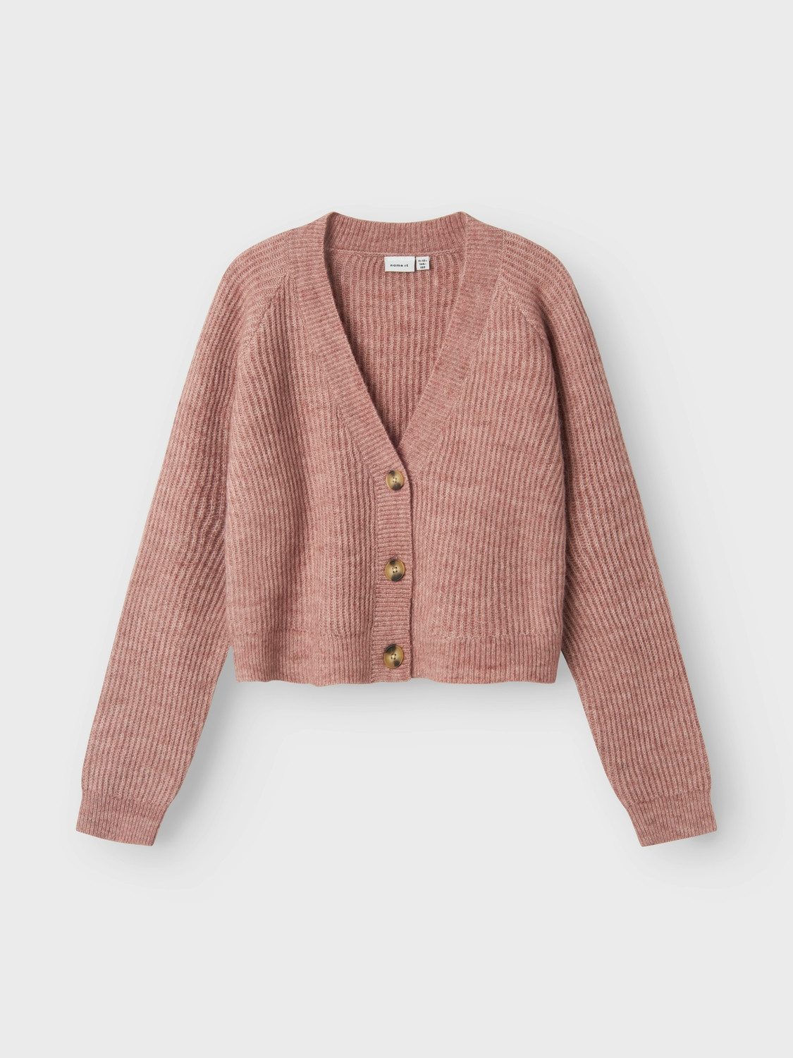 Name It Vest NKFHOLLY BOXY SHORT KNIT CARD NOOS