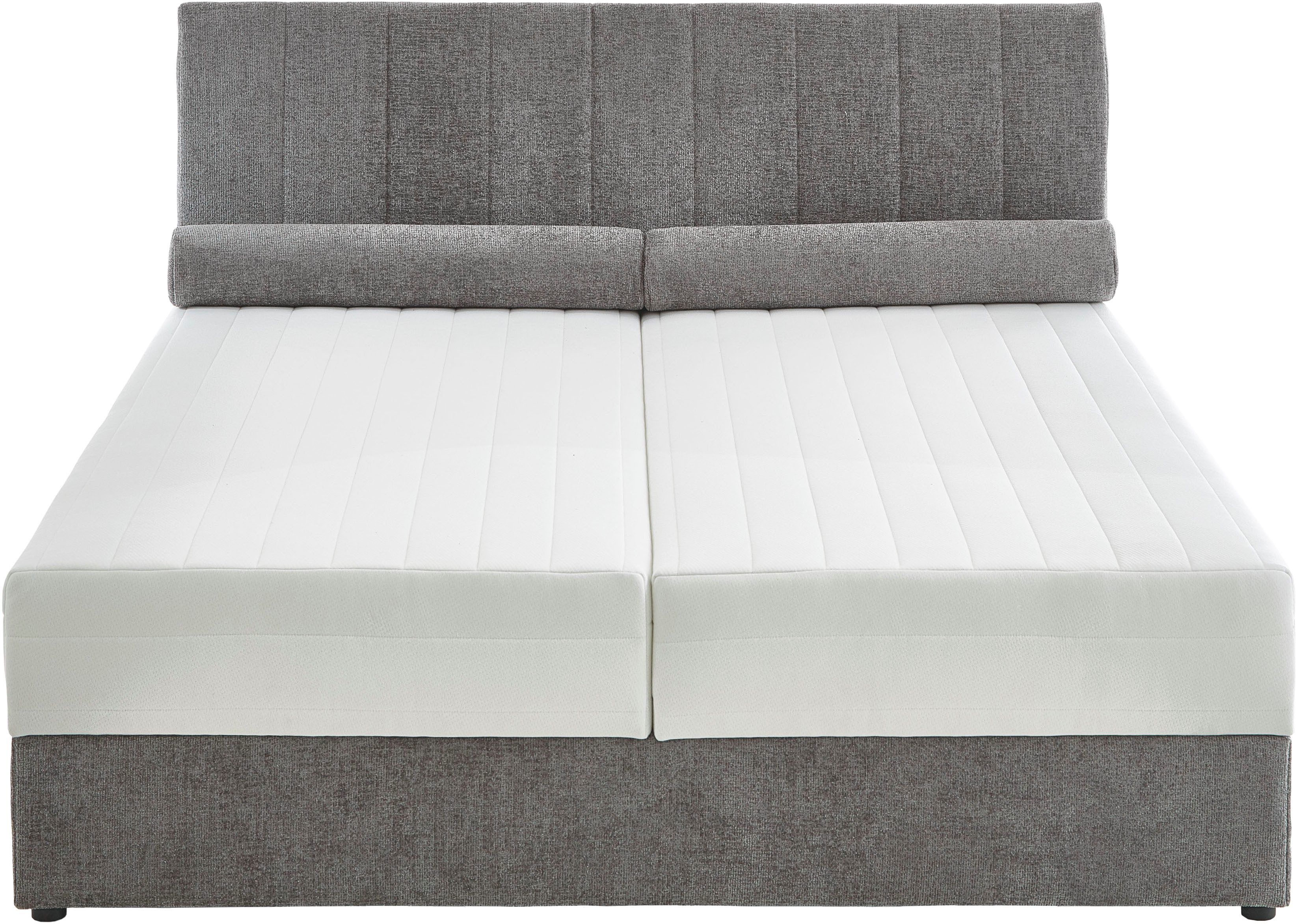 ATLANTIC home collection Boxspring ALISIA Met pocketvering, bedlade en kussenrol in originele bekleding