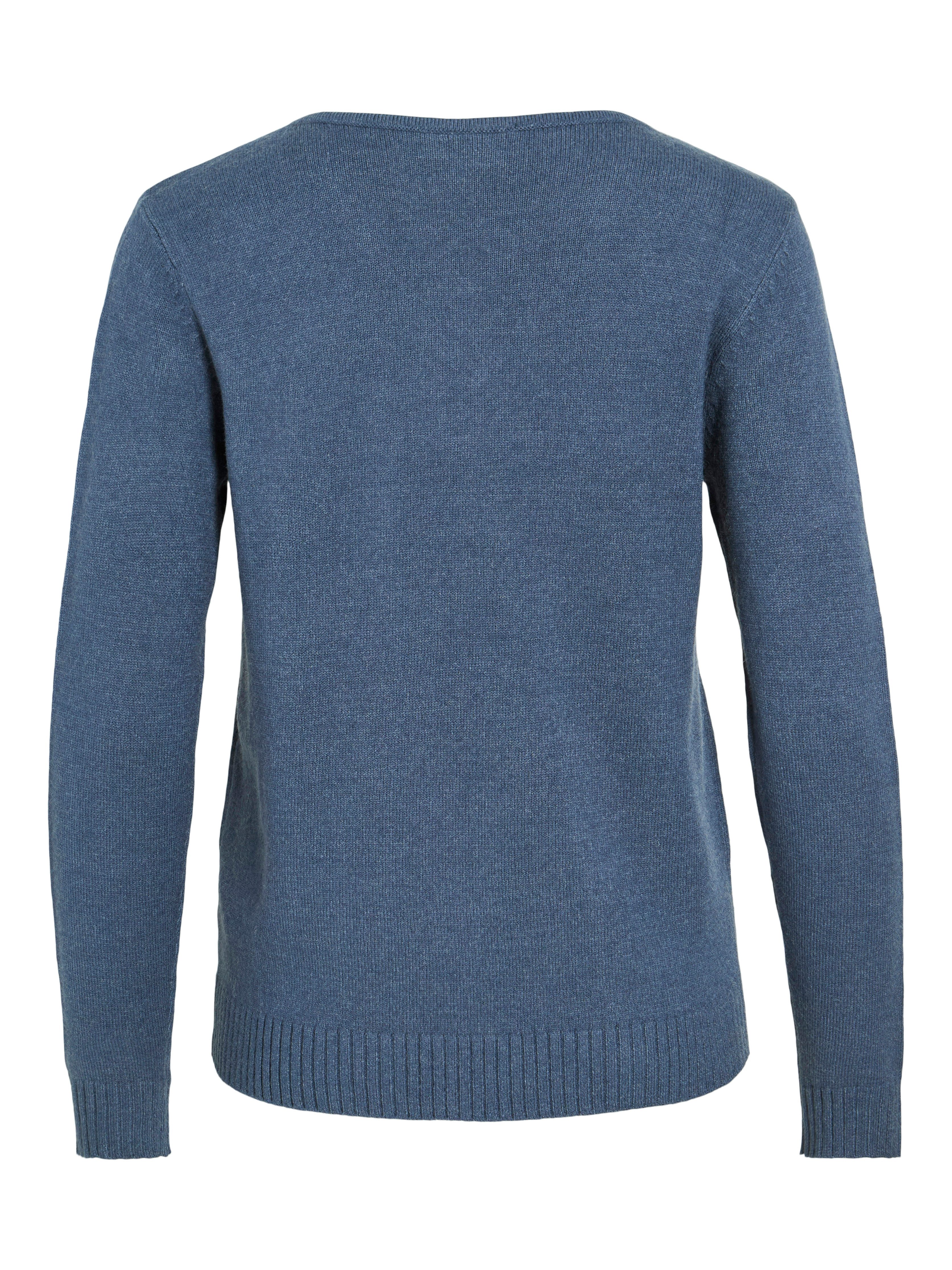 Vila Trui met V-hals VIRIL V-NECK L/S KNIT TOP - NOOS