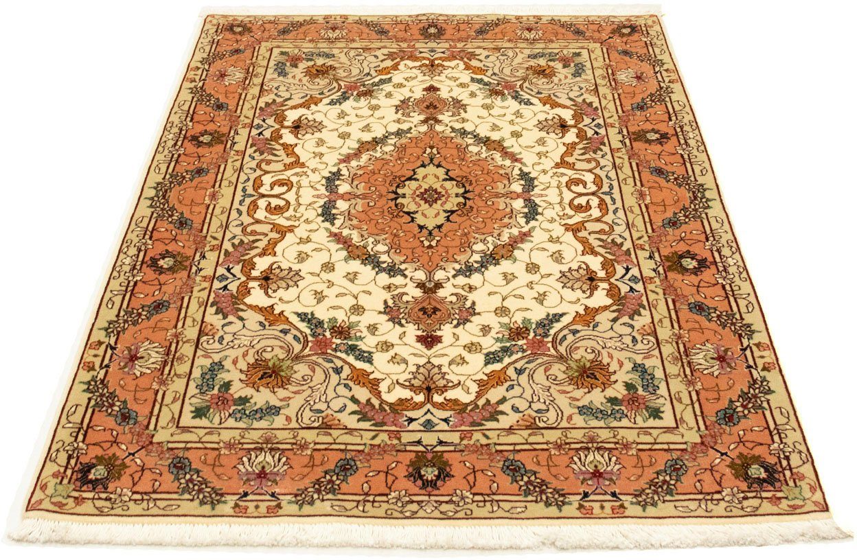 morgenland Vloerkleed Täbriz 50 Raj vloerkleed met de hand geknoopt beige handgeknoopt