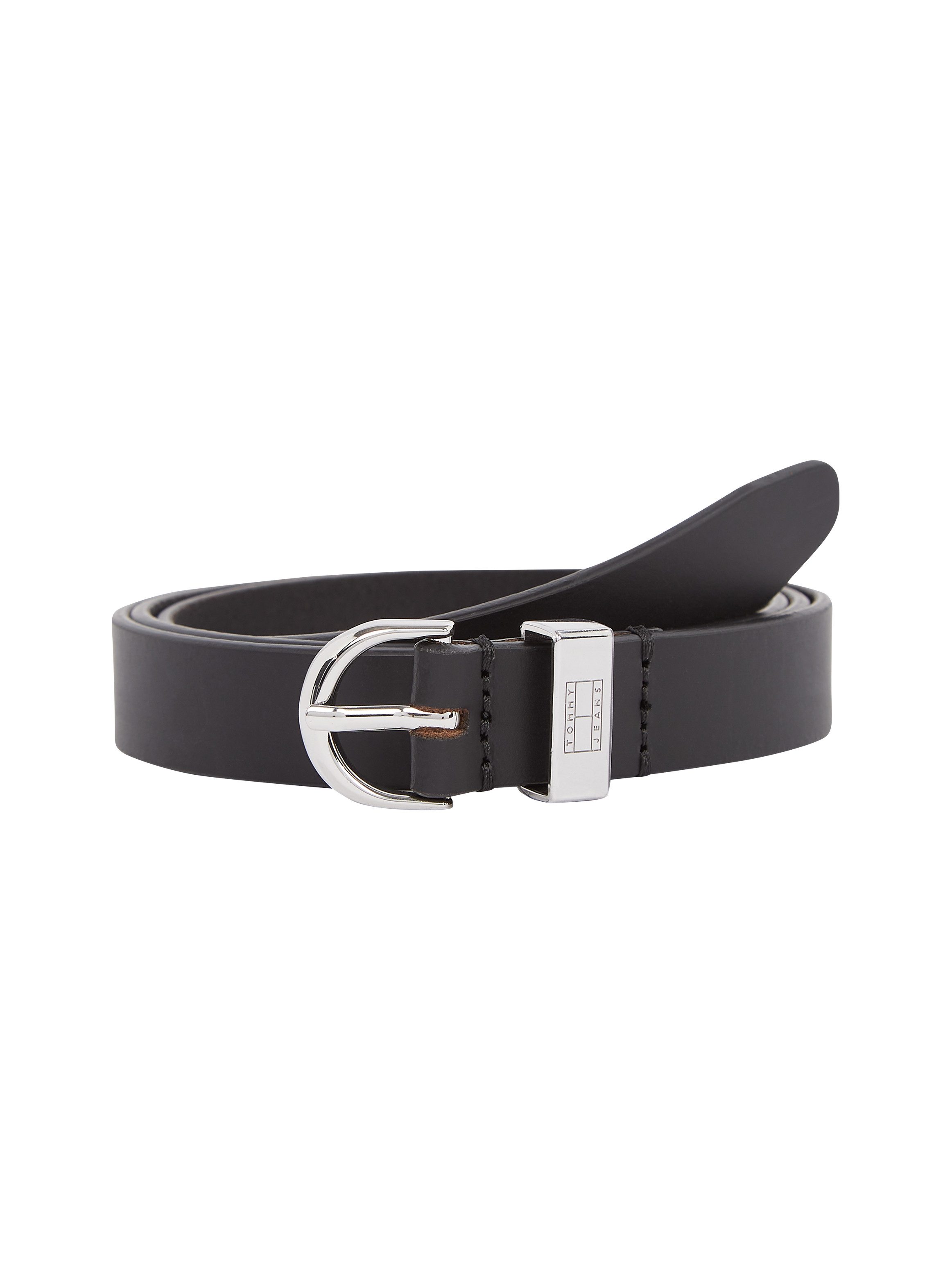 TOMMY JEANS Leren riem TJW HERITAGE OVAL Eenvoudige doornsluiting logoprint