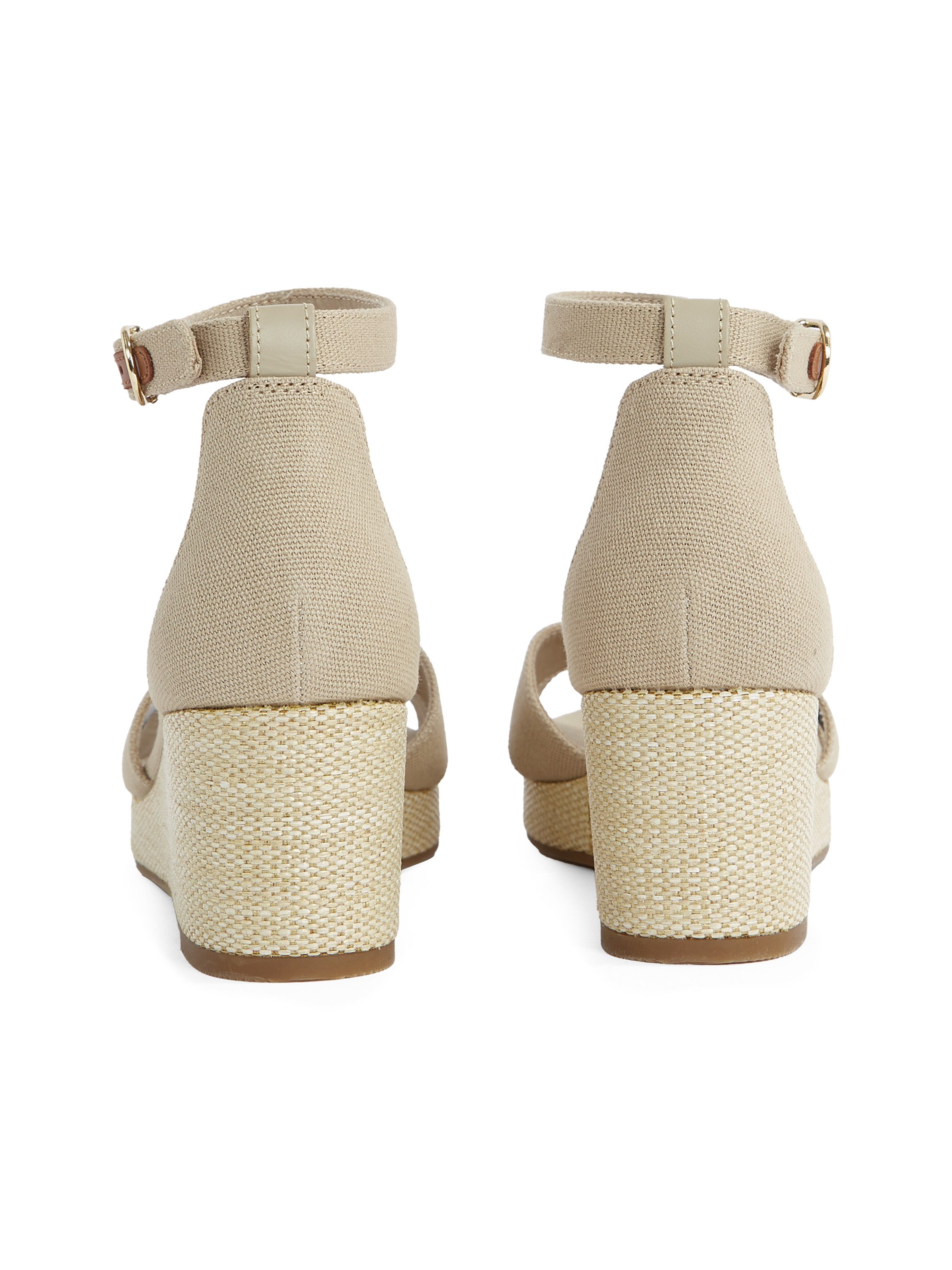 Tommy Hilfiger Sleehaksandaaltjes FLAG CRISS-CROS MID WEDGE ESPAD