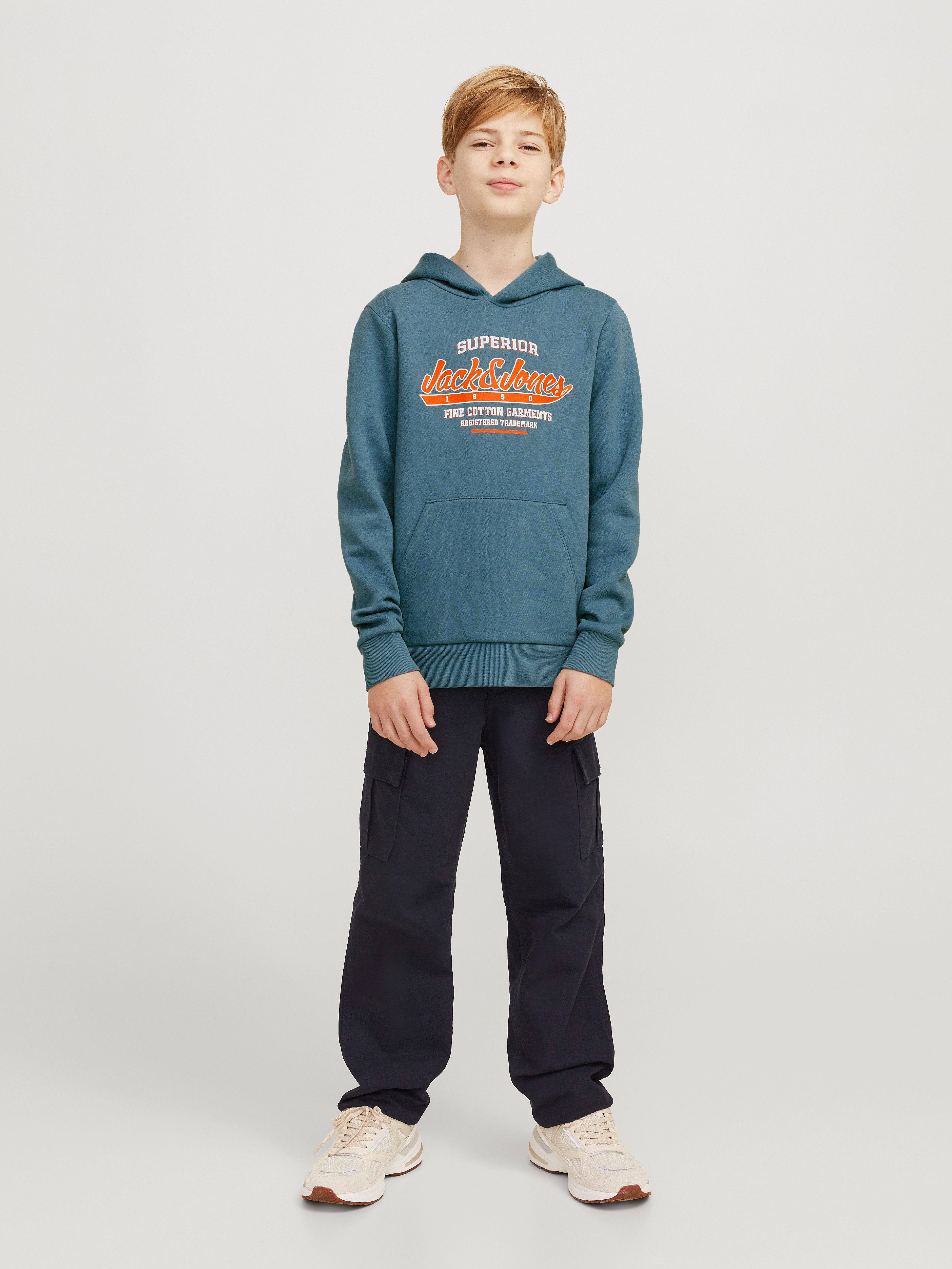 Jack & Jones Junior Hoodie JJELOGO SWEAT HOOD 2 COL 24 25 NOOS JNR