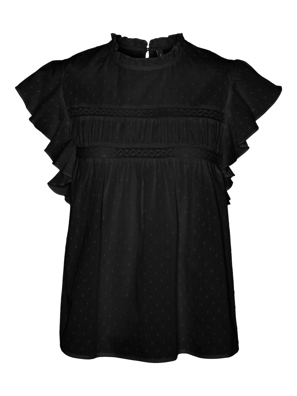 Vero Moda Shirt VMTRINE SL LACE TOP WVN NOOS