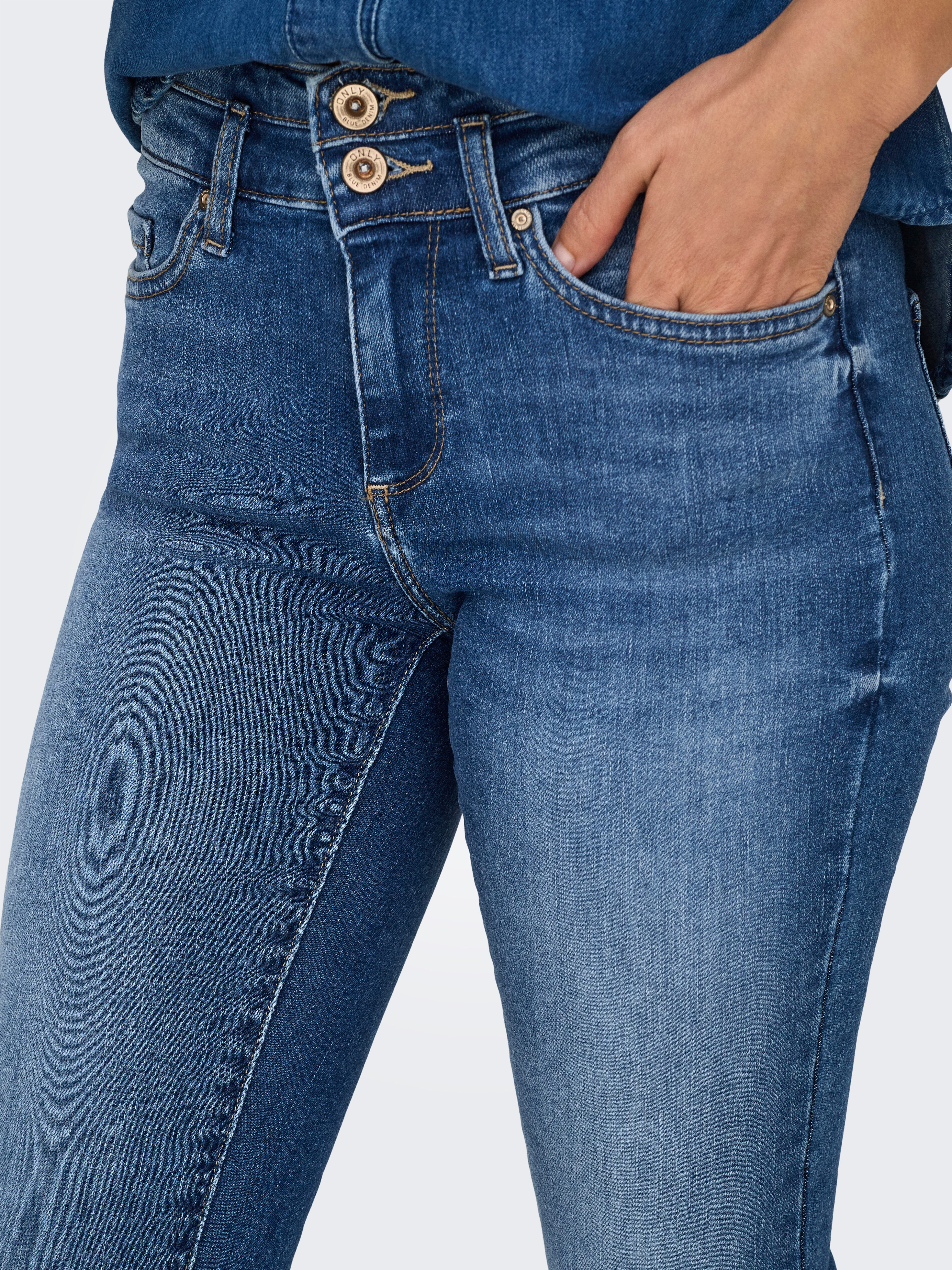 Only Skinny fit jeans ONLBLUSH MID SK DB WAIST DNM TAI BOX X