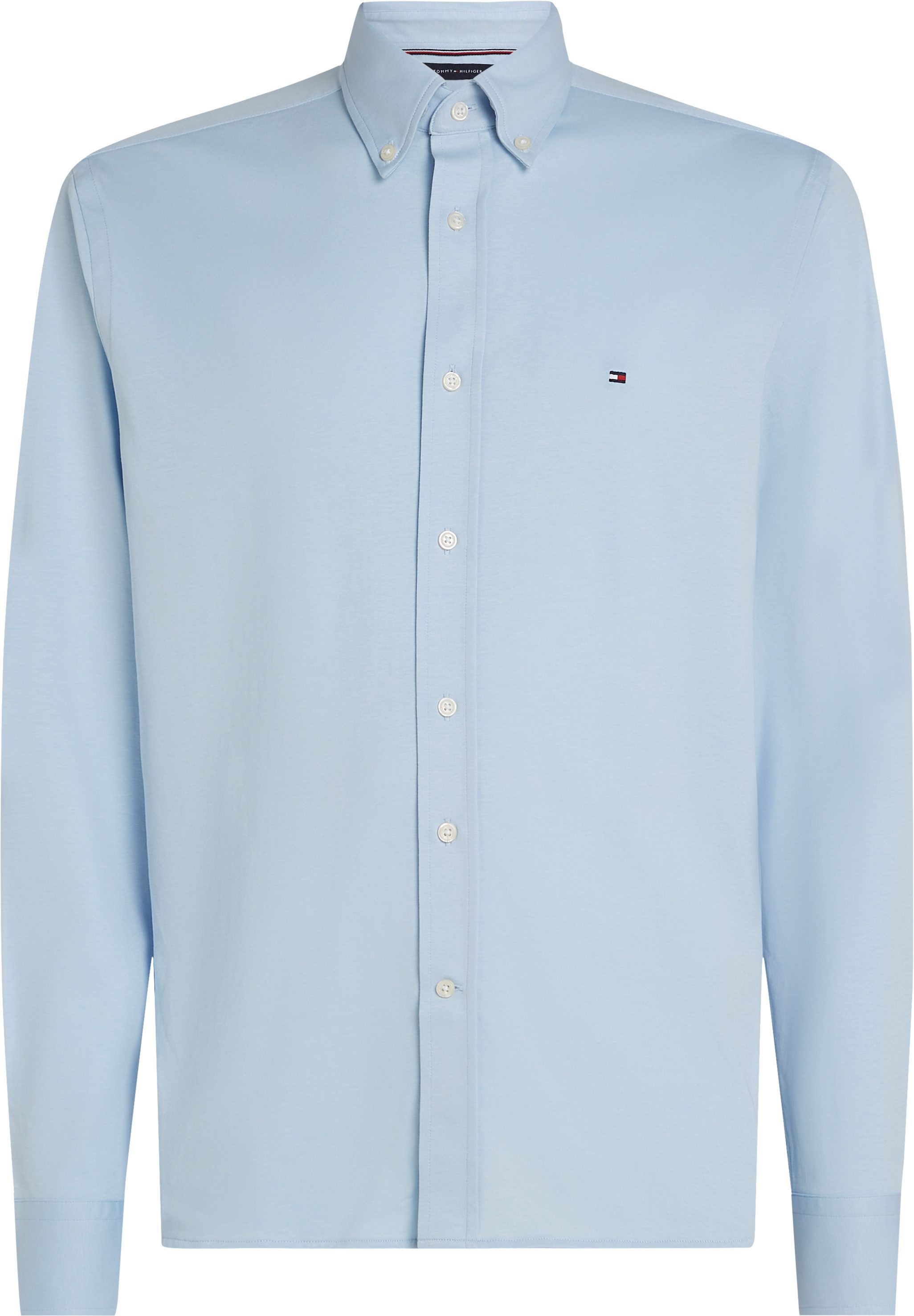 Tommy Hilfiger Overhemd met lange mouwen PERFORMANCE KNIT SOLID LS SHIRT