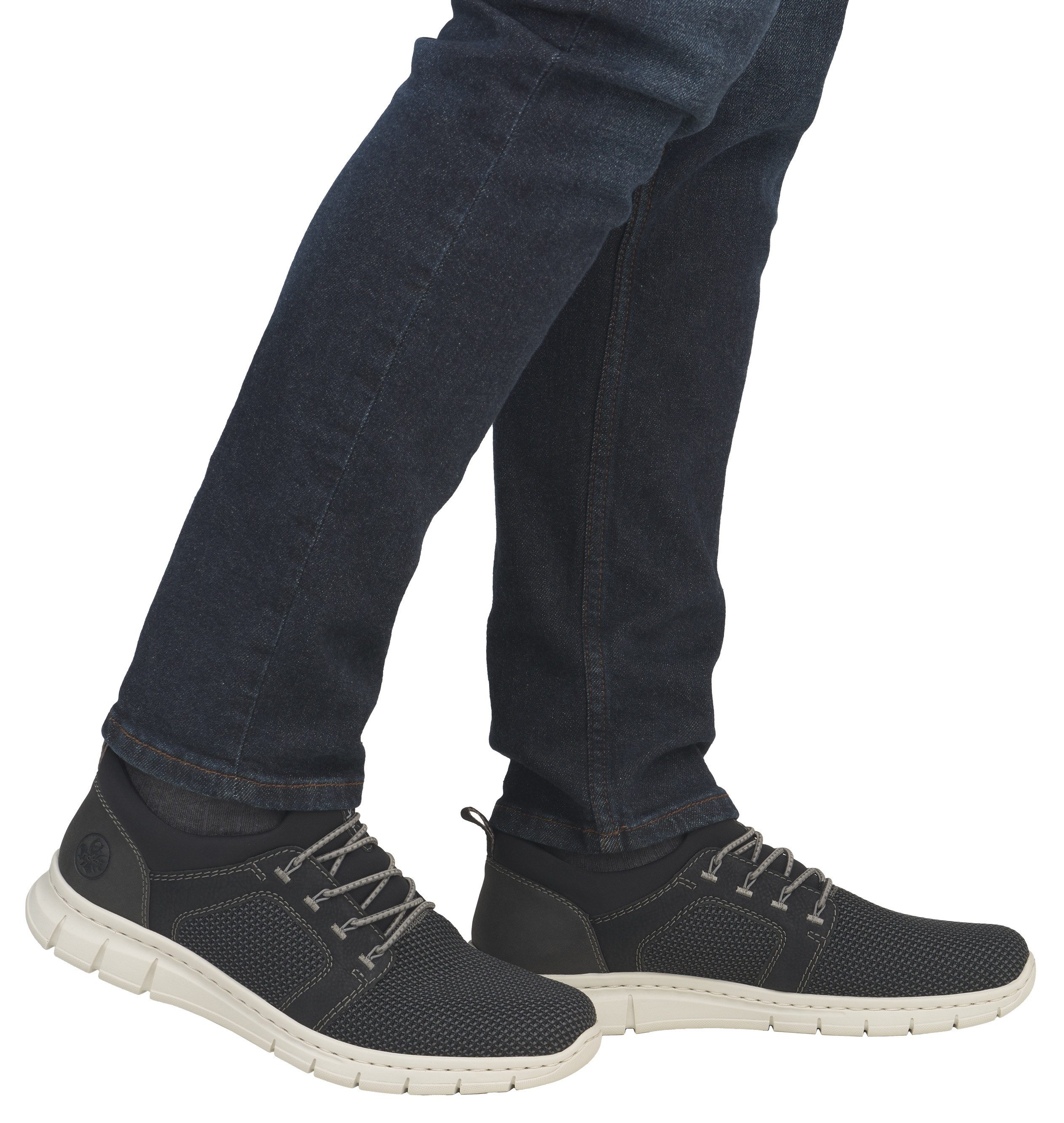 Rieker Slip-on sneakers , instapschoen, lage schoen, vrijetijdsschoen met elastiek, om in te stappen