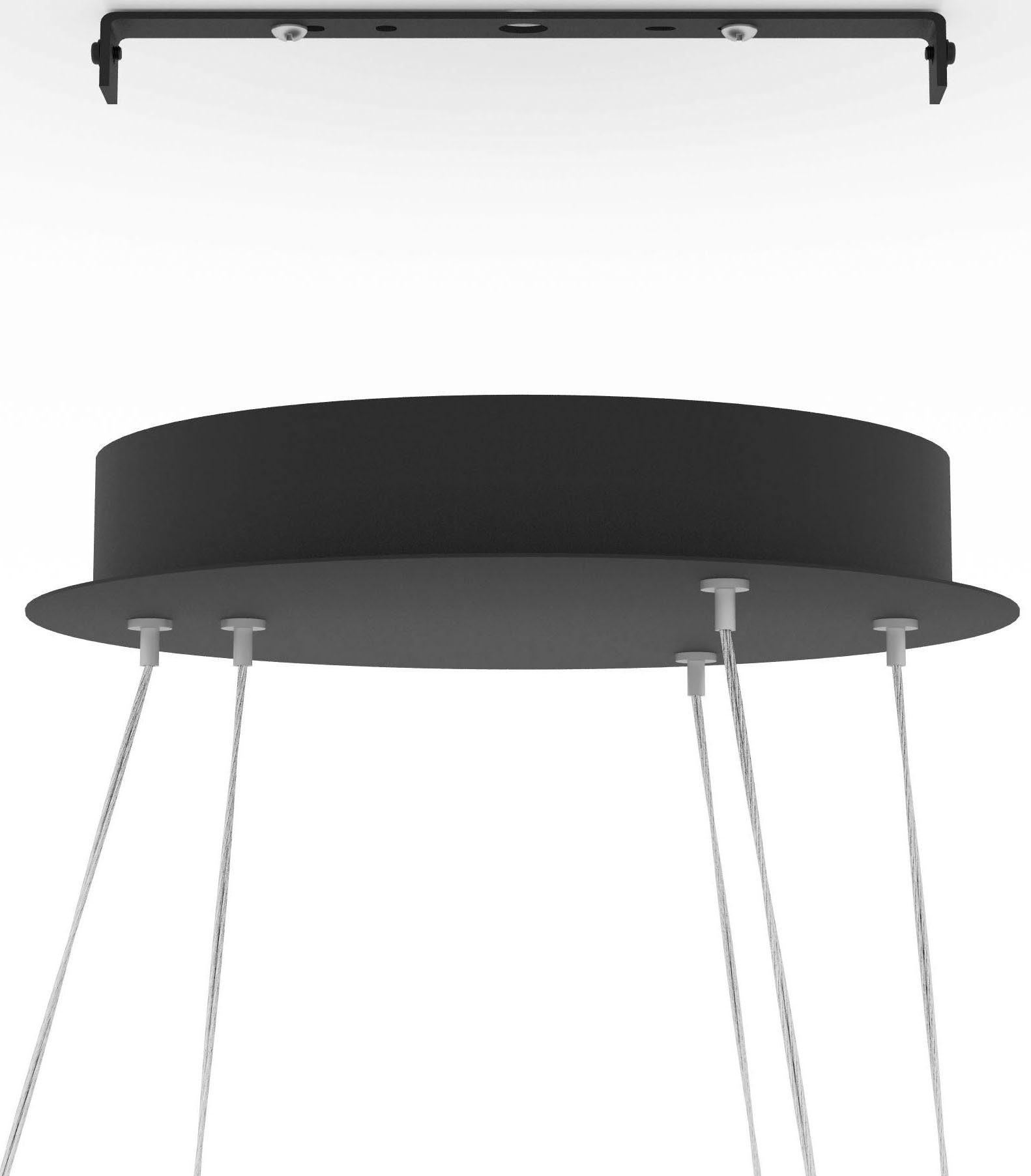 EGLO Hanglamp LOBINERO-Z hanglamp zwart, instelbaar wit, ZigBee 3.0, pendellamp (1 stuk)