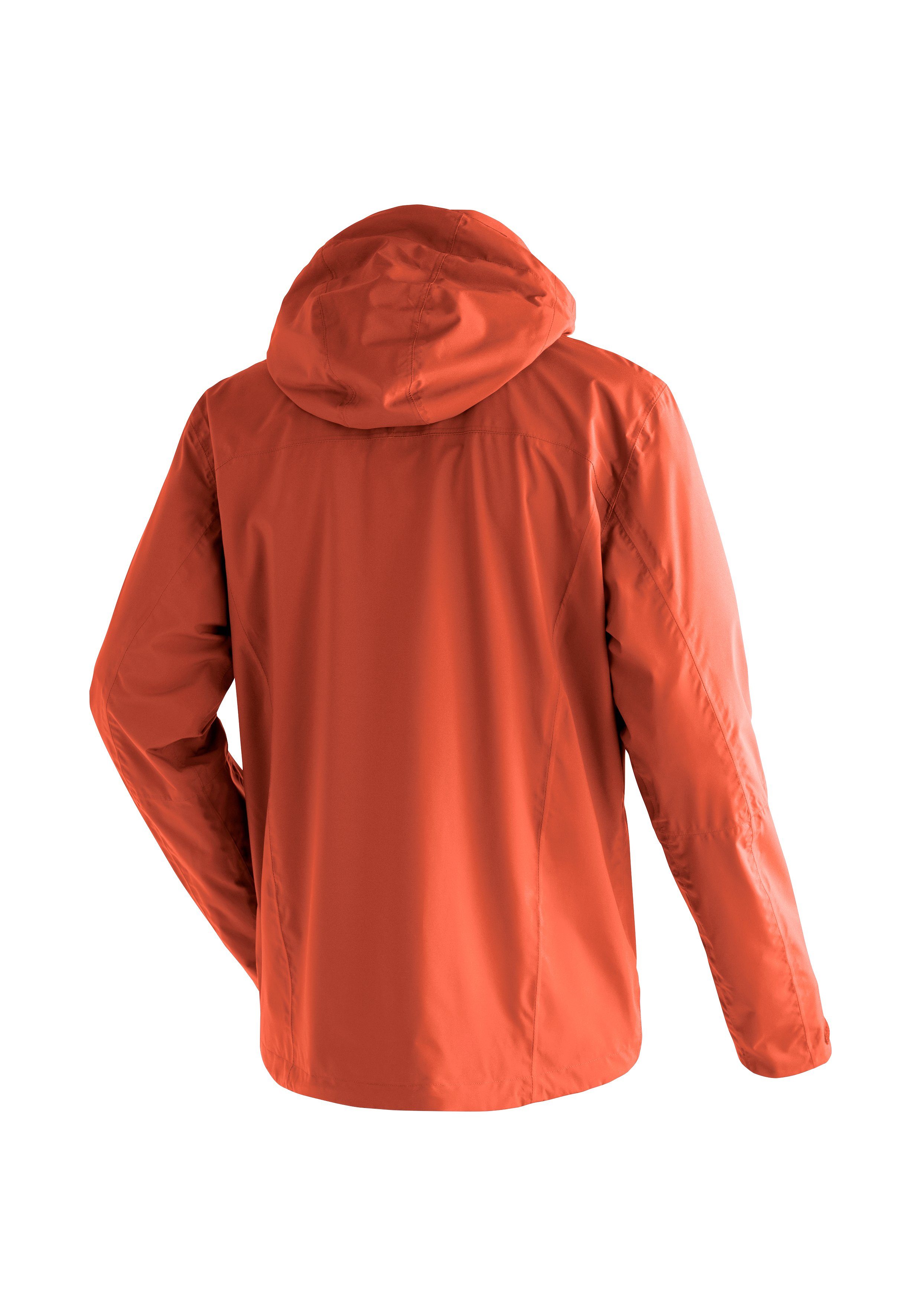 Maier Sports Outdoorjack Metor rec M Heren regenjack, waterdicht met capuchon, 2 zakken aan de buitenkant, binnenzak