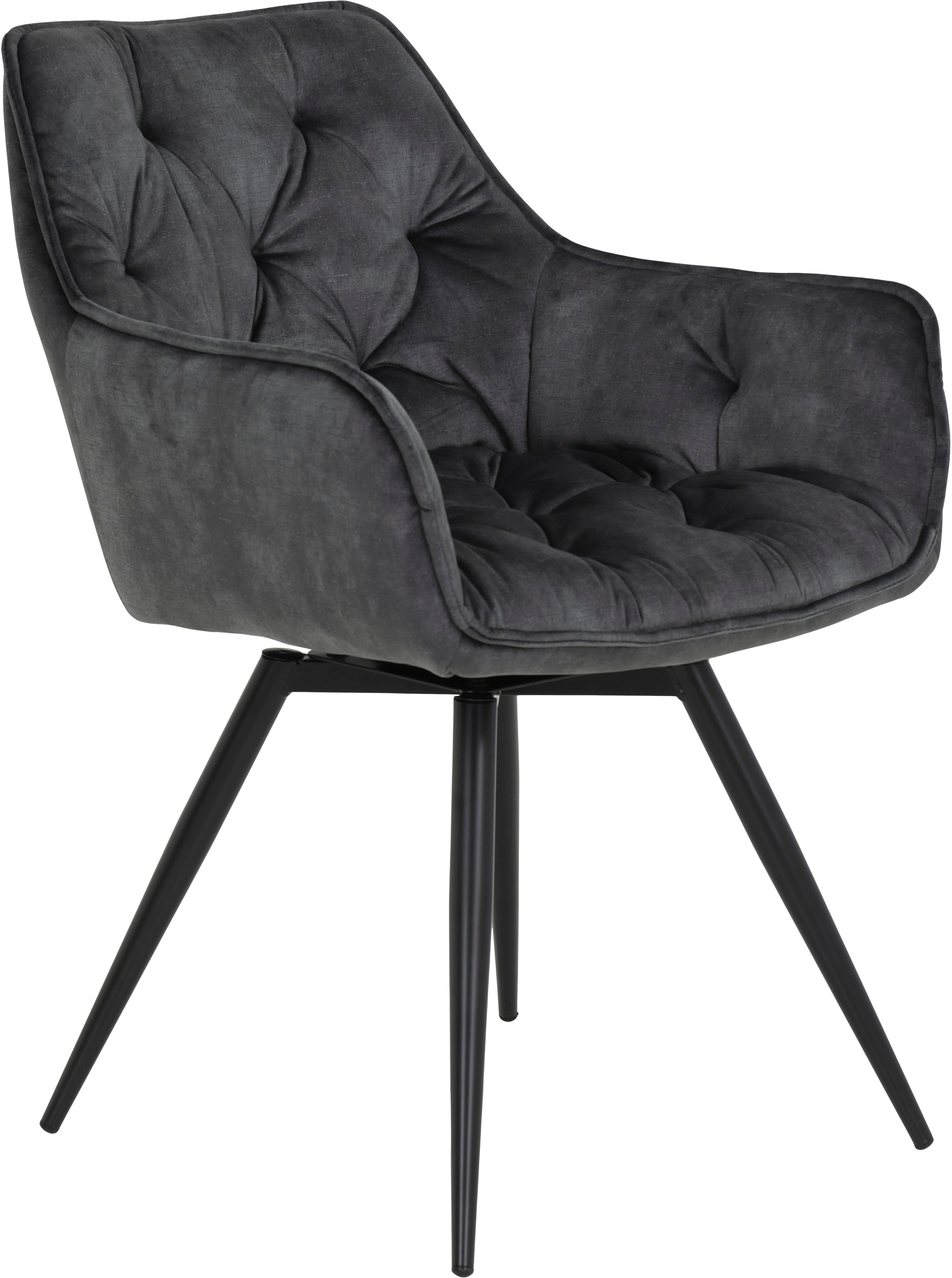HELA Eethoek Havel Tafel 140-180x90 cm, synchron-uittrek, stoel 360° draaibaar, armleuningen (7-delig)