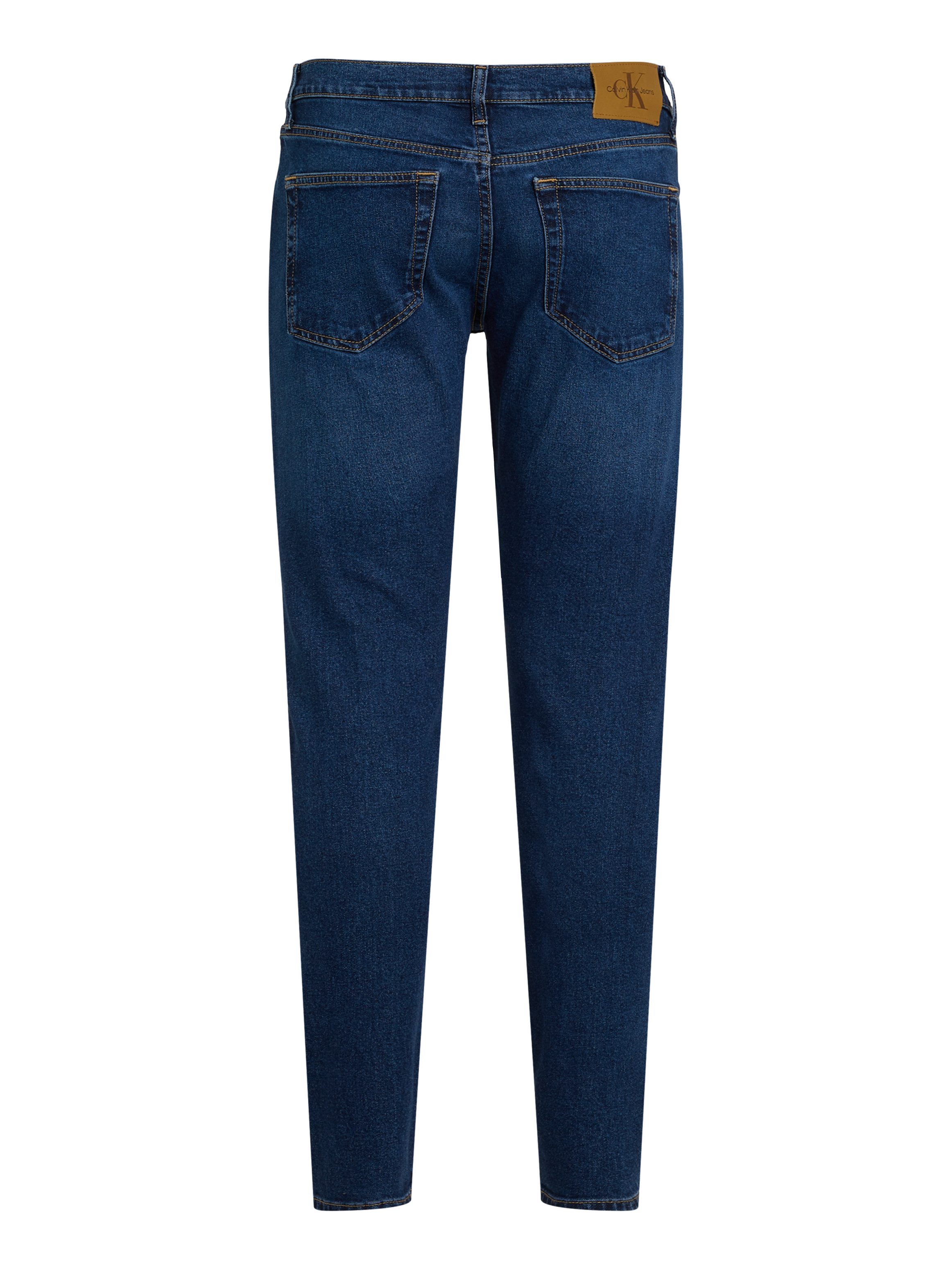 Calvin Klein Slim fit jeans SLIM TAPER Muntzakje, logo borduursel