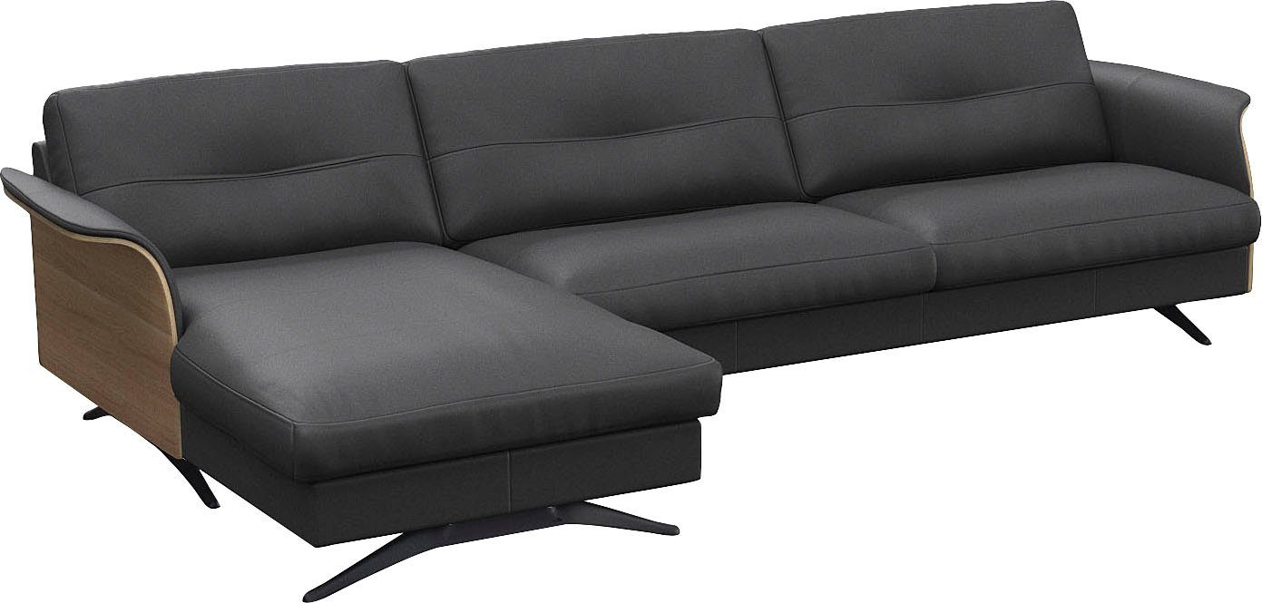FLEXLUX Hoekbank Glow, super comfortabel door hoogwaardige zitconstructie met binnenvering, L-vorm