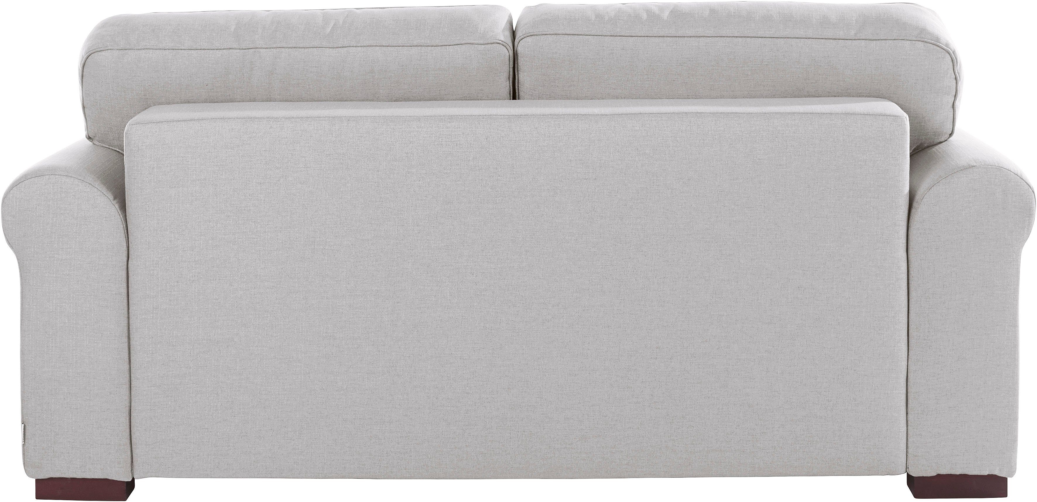 Home affaire 2-zitsbank Broughton zacht zitcomfort, incl. 2 sierkussens, opstaande naad