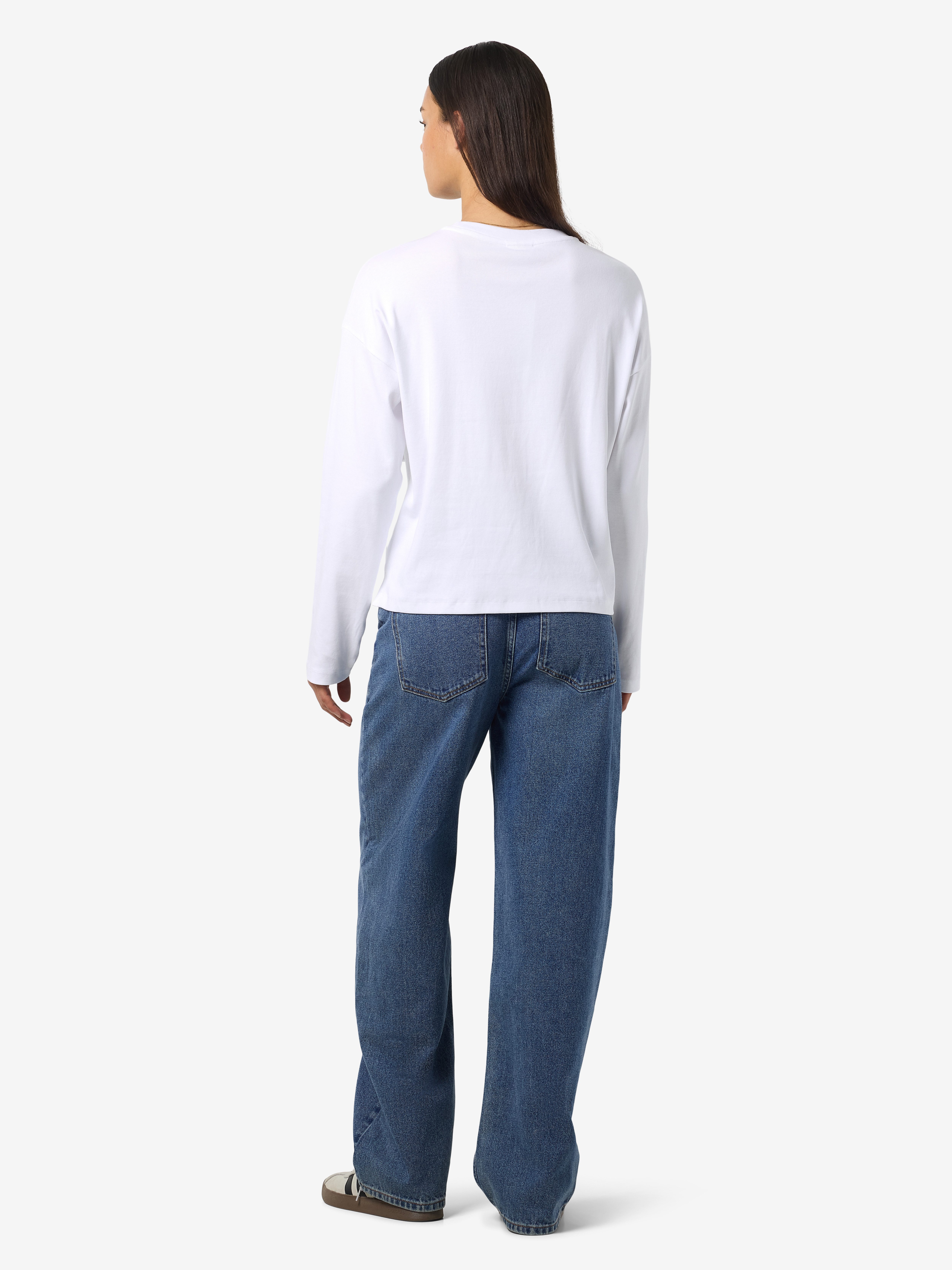Noisy may Shirt met lange mouwen NMMOCCA L/S REGULAR FIT TOP JRS FWD NOOS