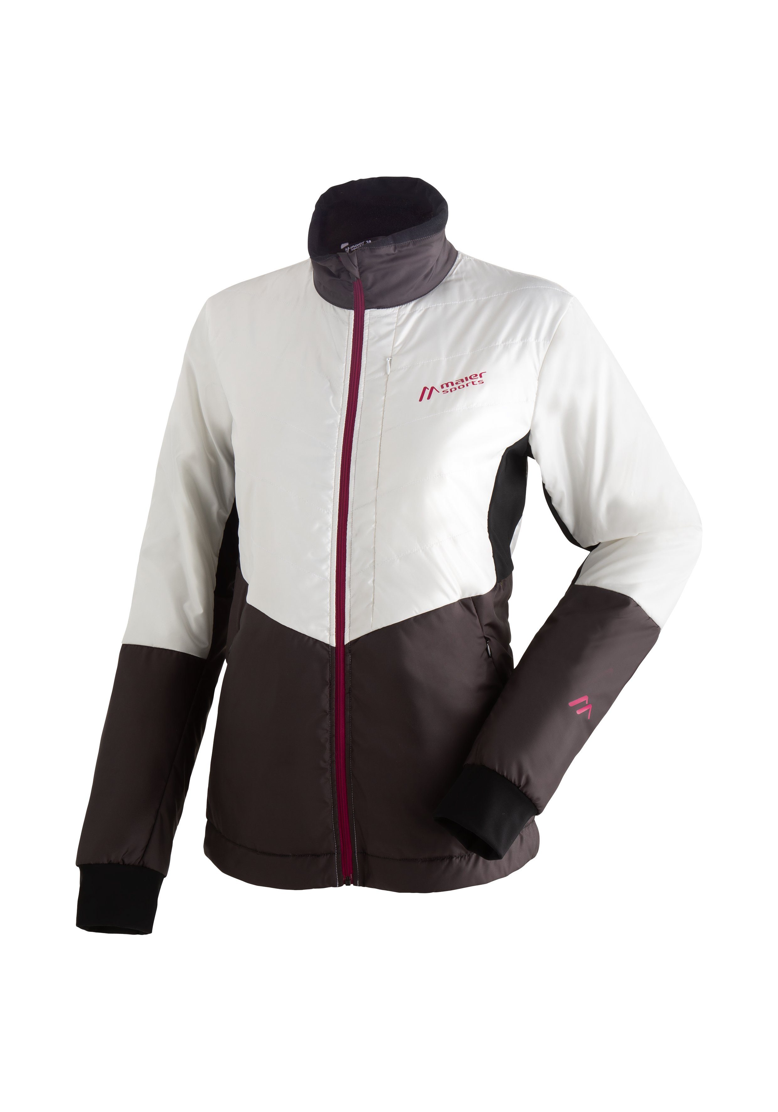 Maier Sports Ski-jack Skjoma Wool W Dames langlaufjas gewatteerde outdoorjas met 3 ruime zakken