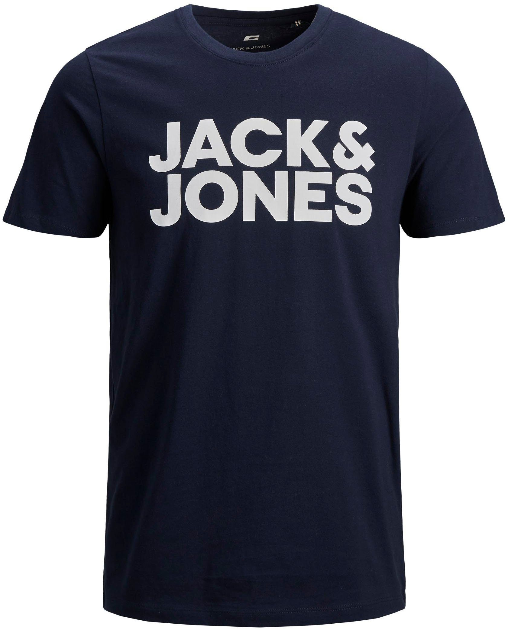 Jack & Jones T-shirt CORP LOGO TEE (3-delig, Set van 3)