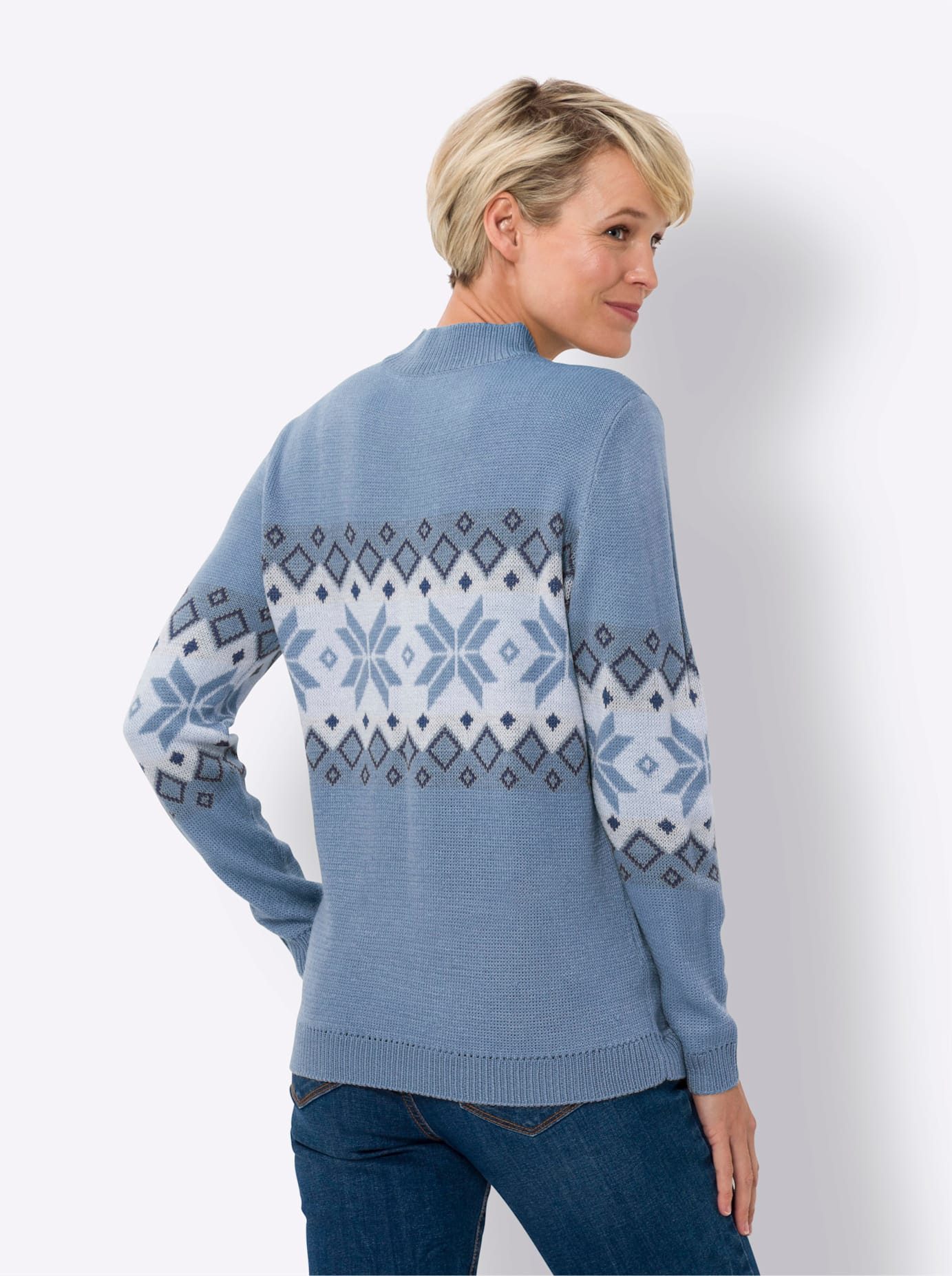 Classic Basics Noorse Trui met opstaande kraag
