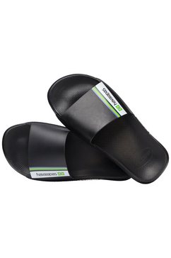 havaianas slippers slide brasil met logoprint zwart