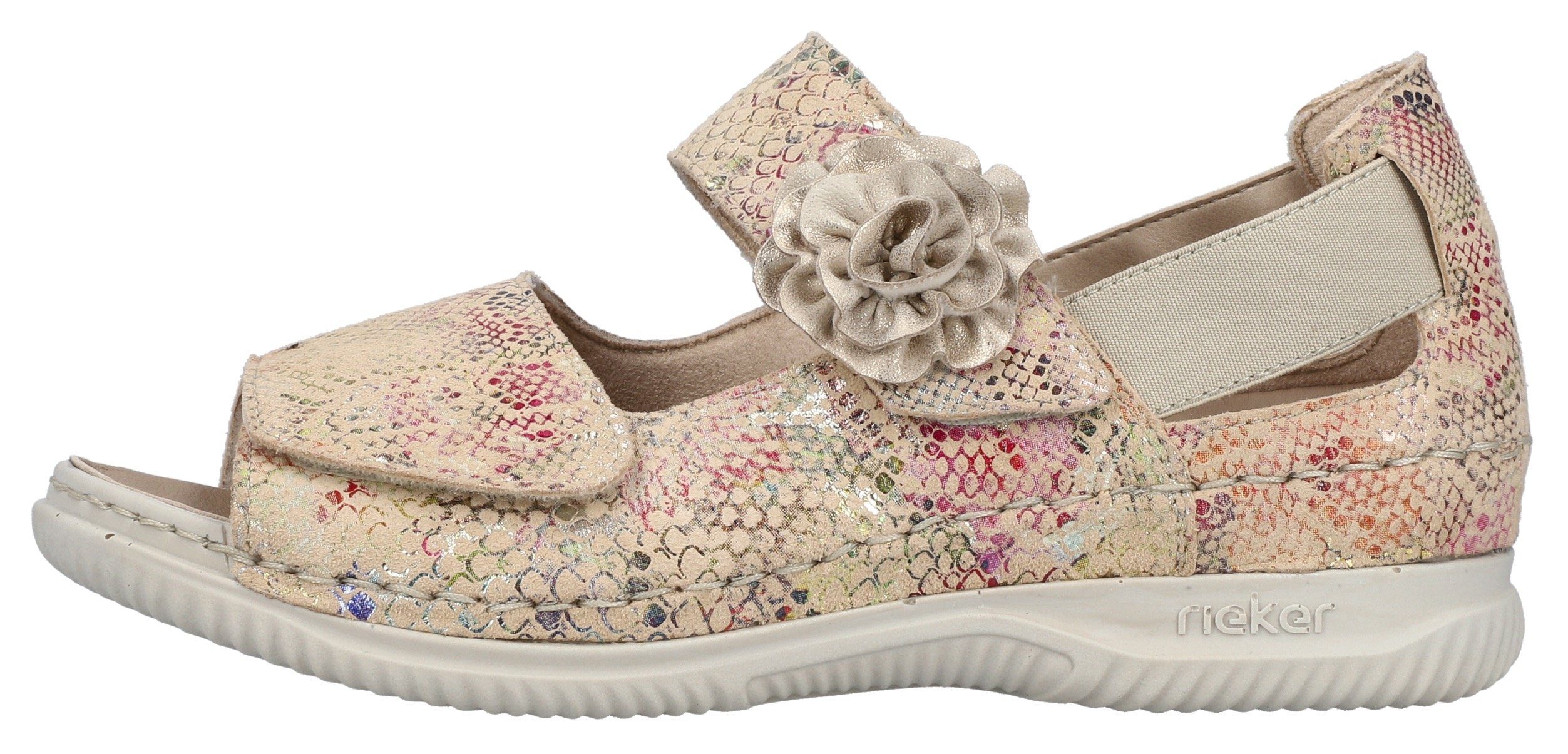 Rieker Sandalen , zomerschoen, sandaal, sleehak, met klittenbandsluitingen
