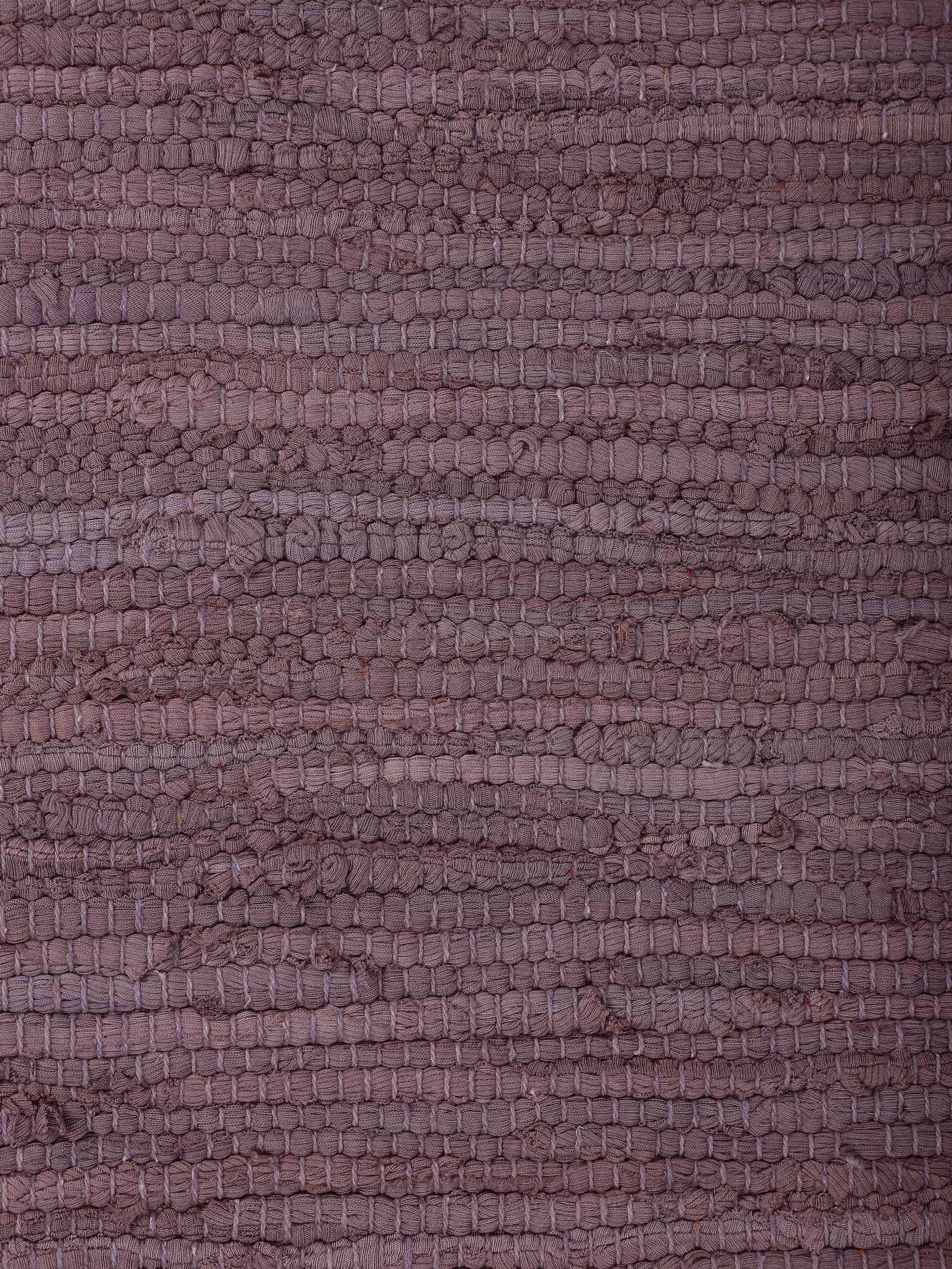 carpetfine Vloerkleed Kelim Chindi uni Tweezijdig te gebruiken kleed, puur katoen, met de hand geweven, unikleuren, met franje