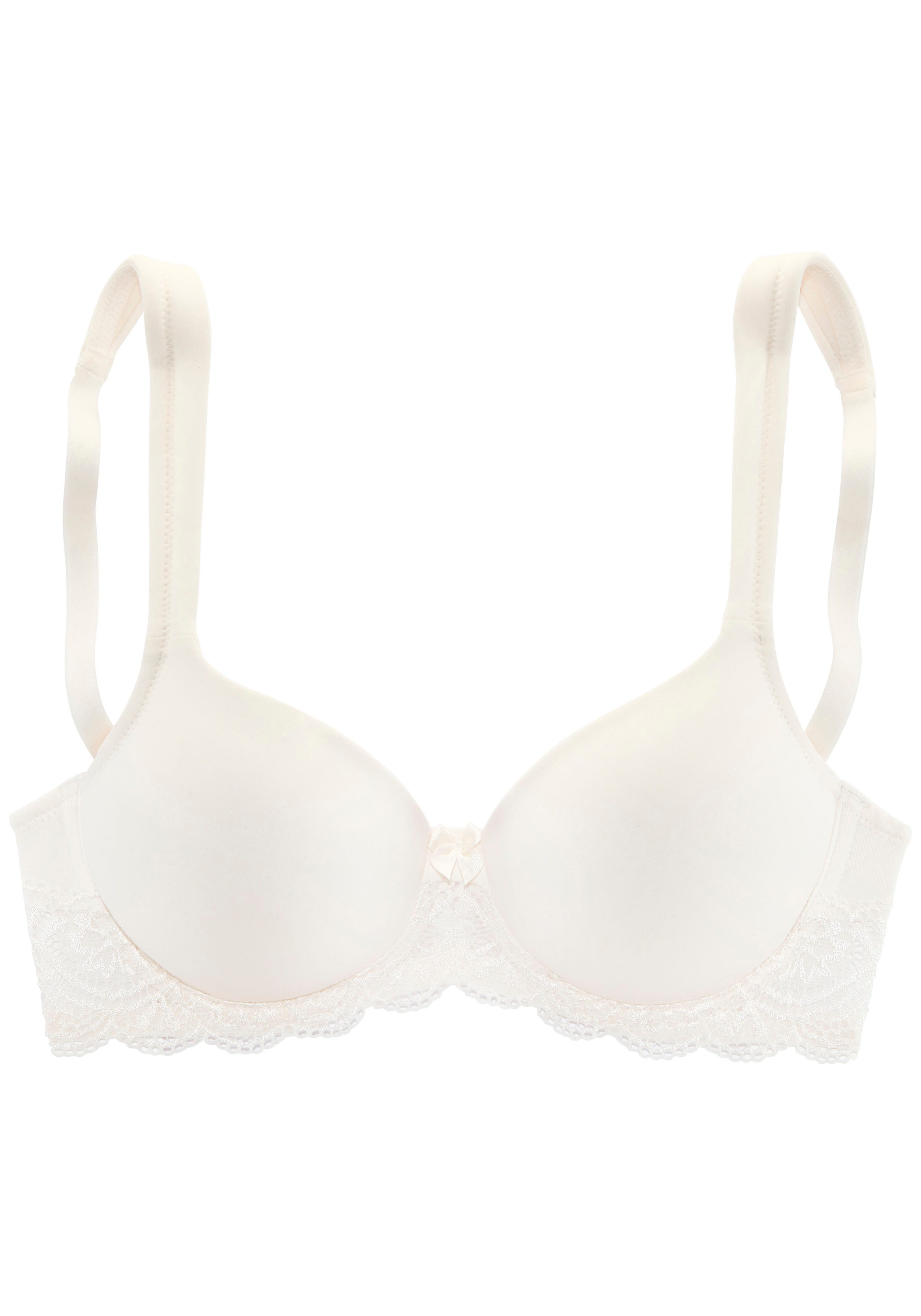 Lascana Bh met steuncups met beugels, naadloze voorgevormde cups, kanten details, lingerie