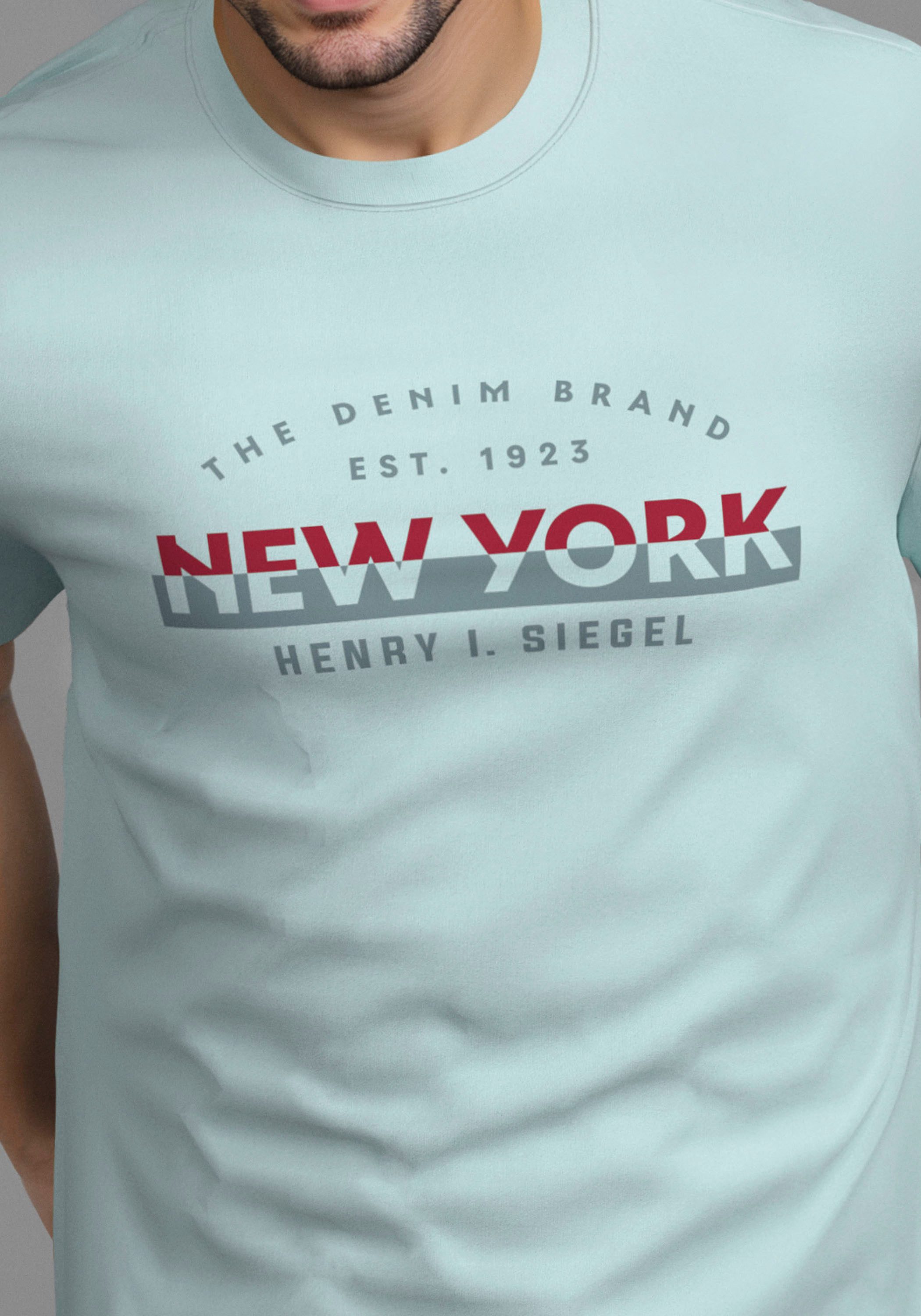 H.I.S Shirt met ronde hals Nieuwe collectie!