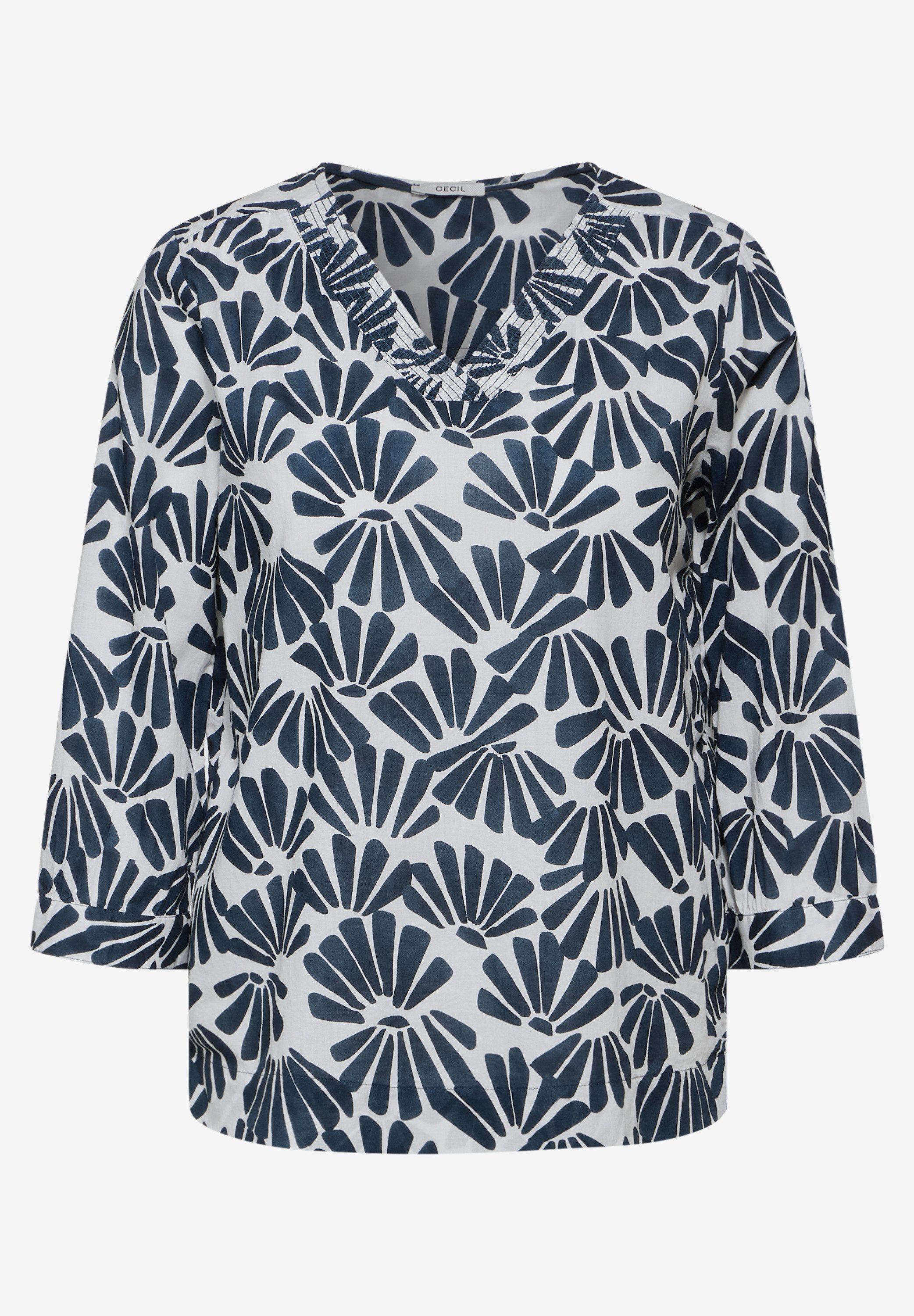 Cecil Blouse met lange mouwen met printdetails