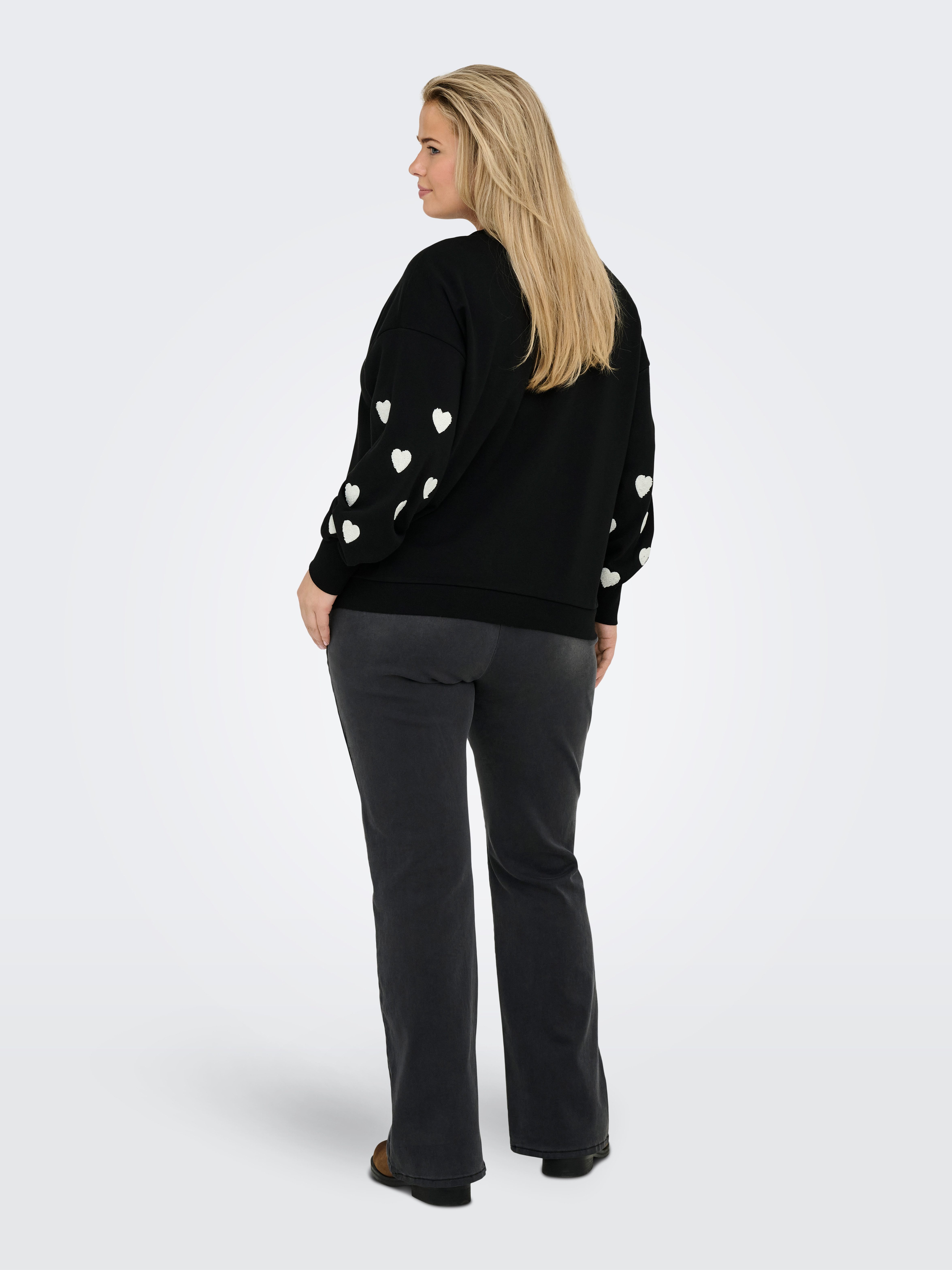 ONLY CARMAKOMA Sweatshirt CARMACY L/S O-NECK CC SWT JRS