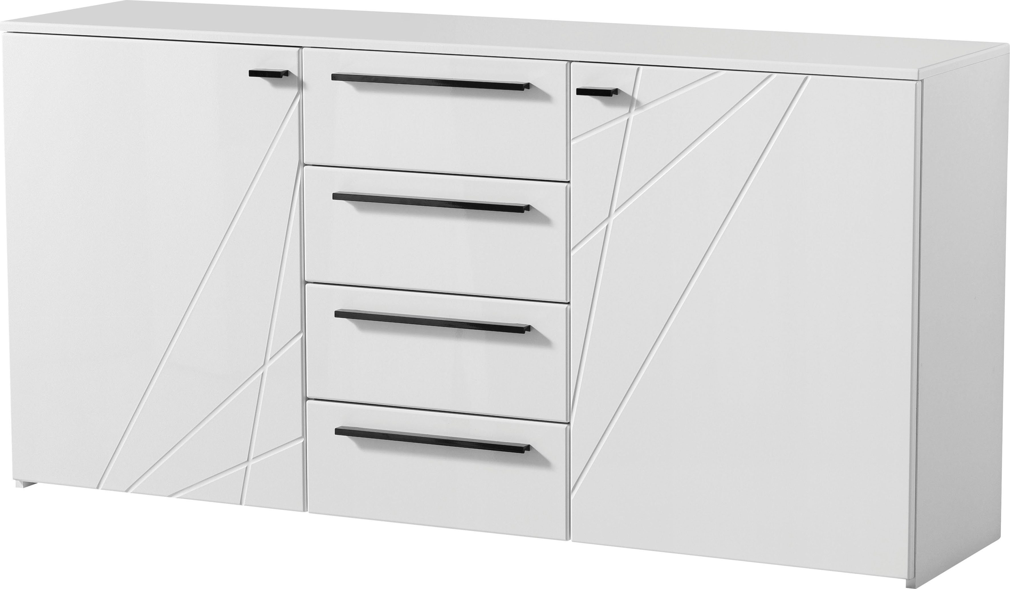 INOSIGN Kast met laden en deuren Ksanti Met 4 laden, hoogglanzend front