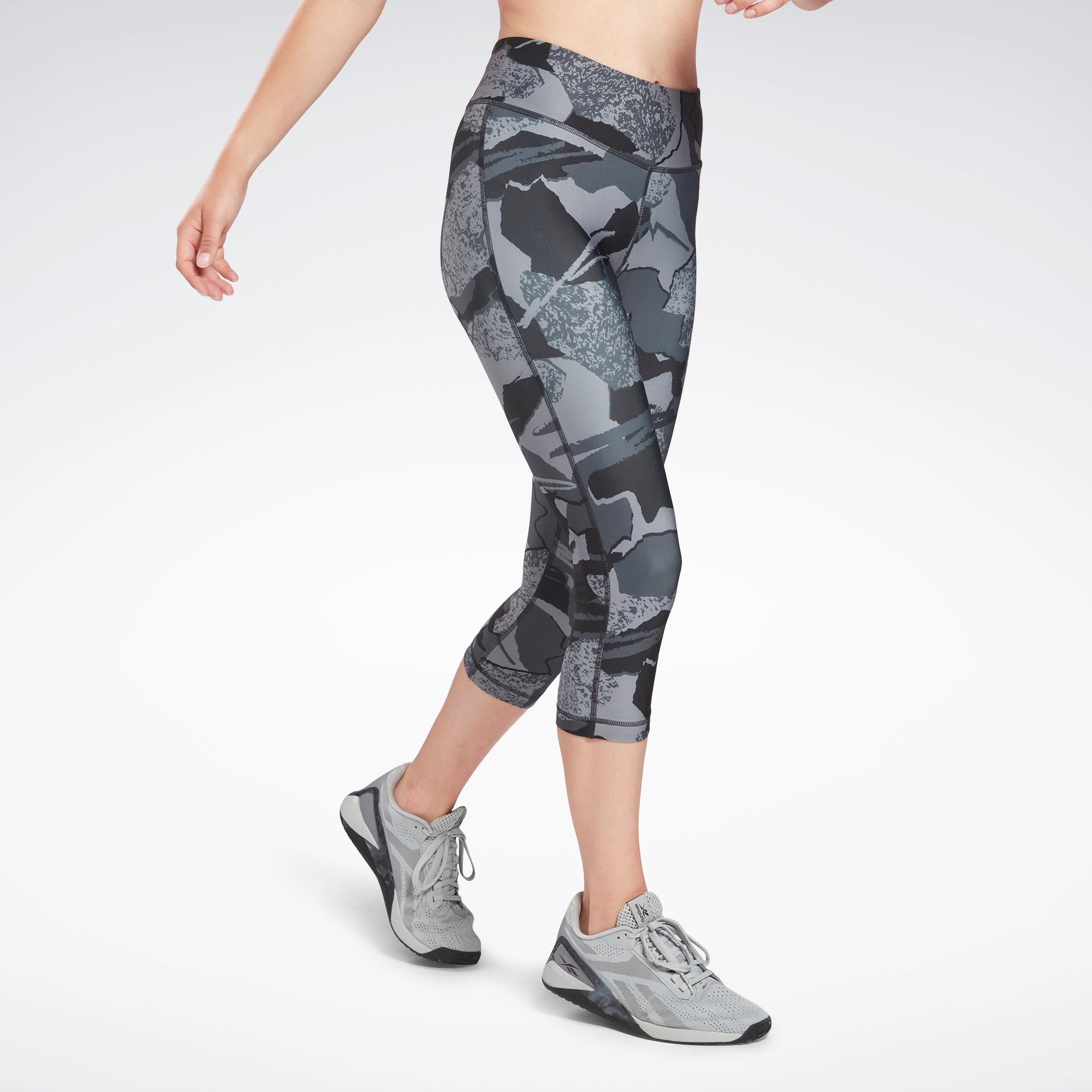 Reebok Sportbroek WORKOUT READY PRINTED CAPRI nu online kopen | OTTO