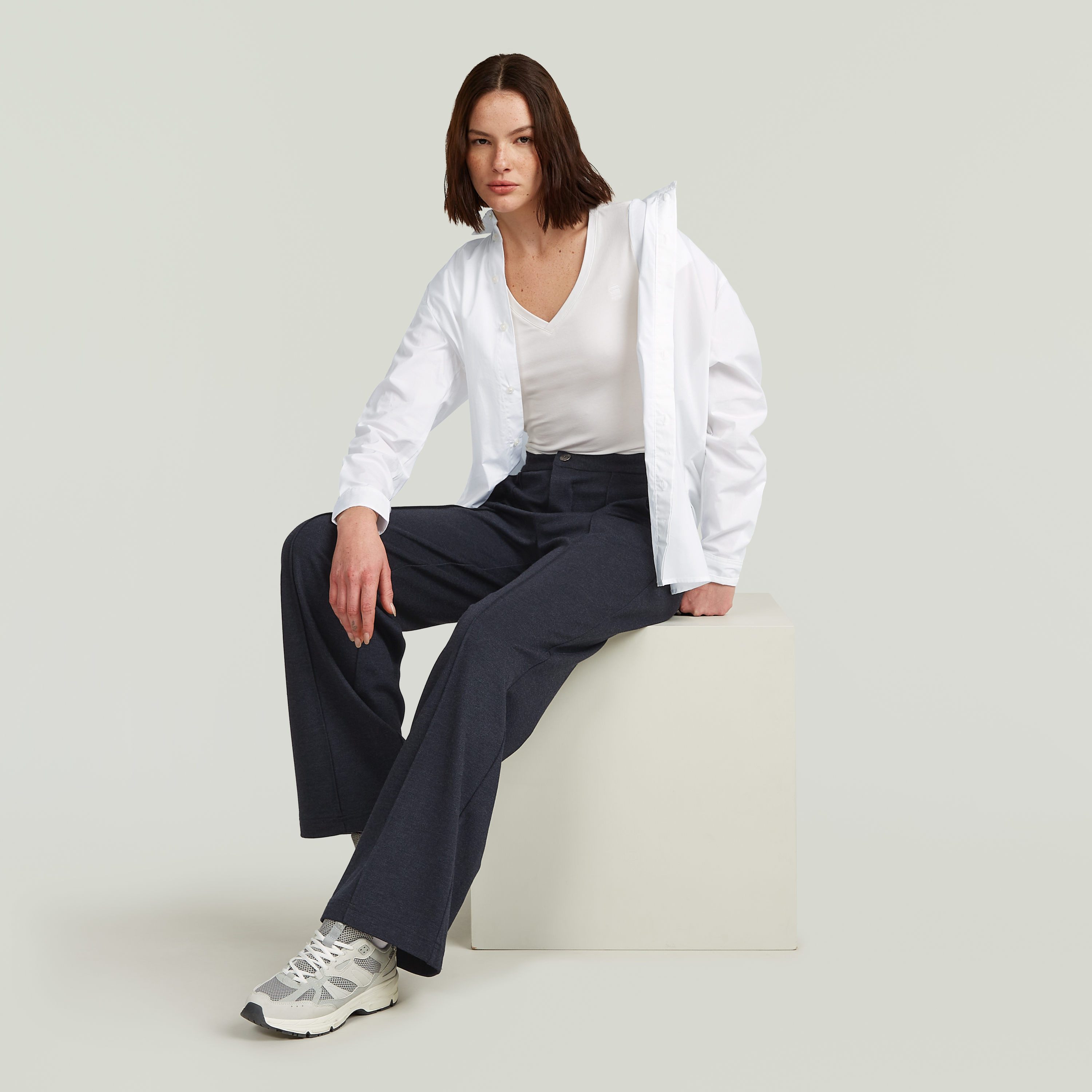 G-Star RAW Jerseybroek Dressed Jersey Pants met een comfortabele elastische band achter