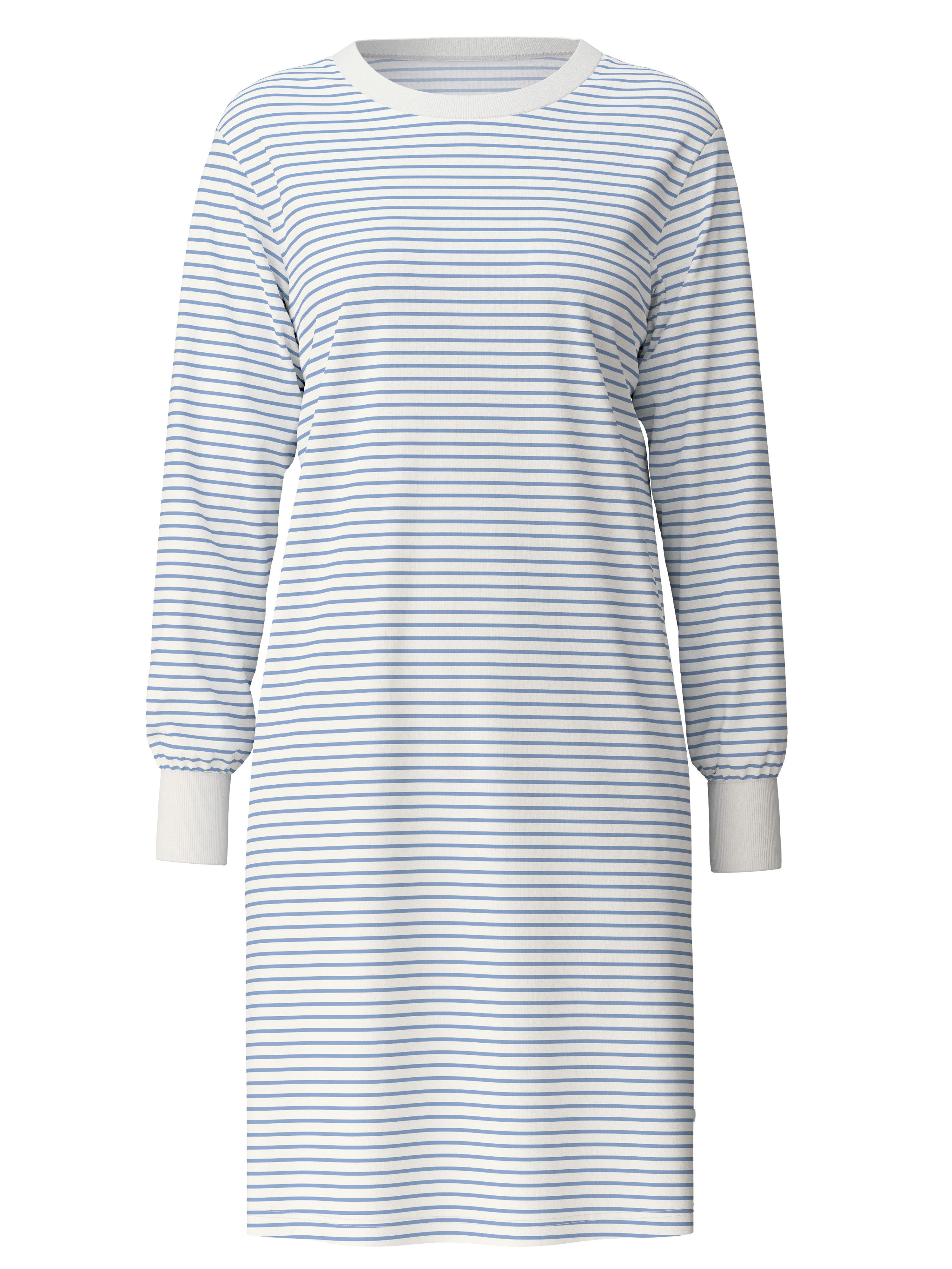CALIDA Nachthemd Cotton Stripes met zachte boorden aan de mouwafsluitingen