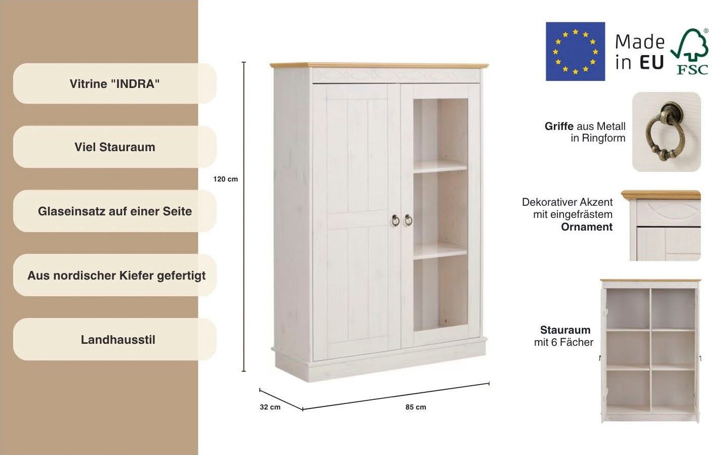 Home affaire Highboard Indra