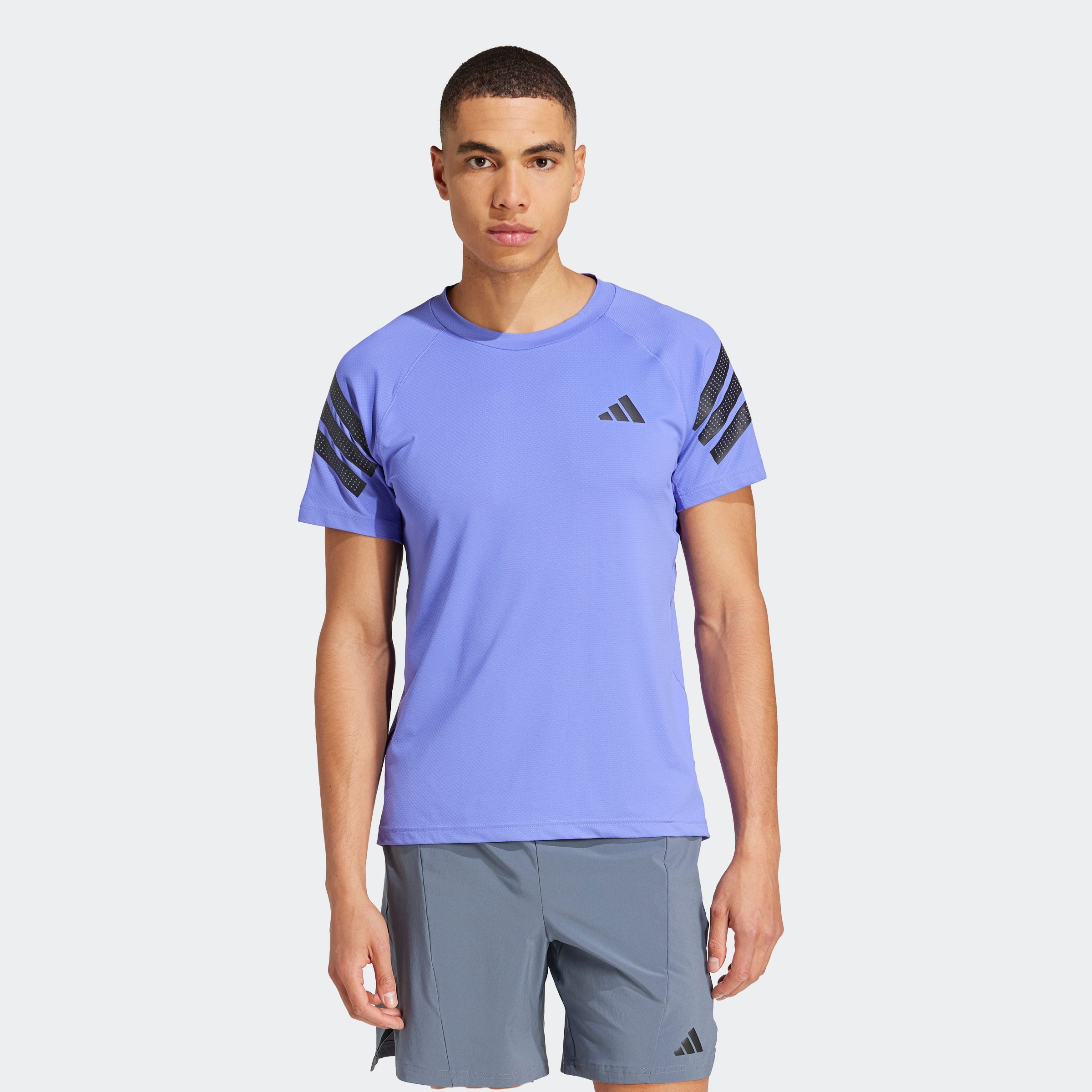 adidas Performance T-shirt GYM+ 3S TEE heren t-shirts maat XL blauw