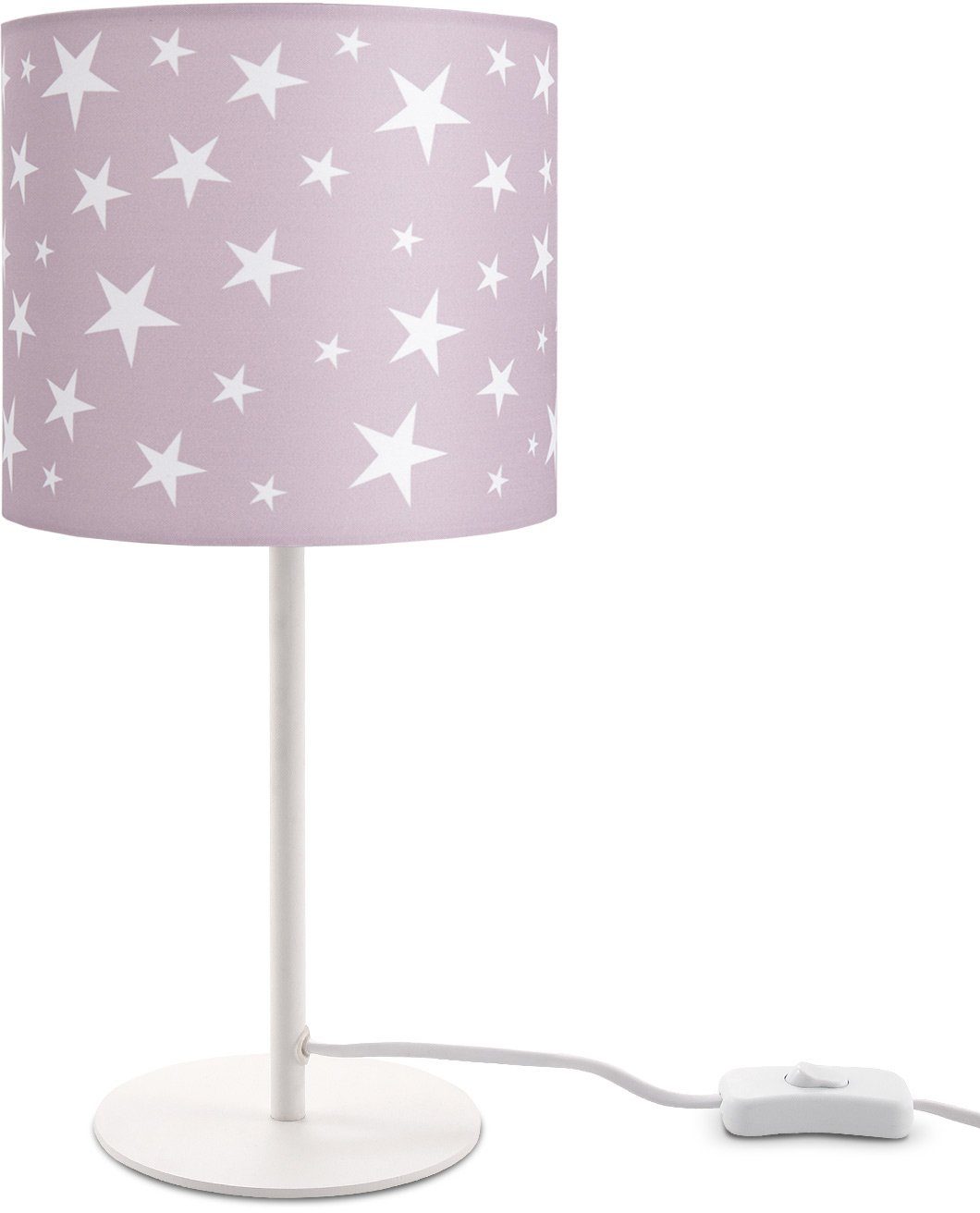 Paco Home Tafellamp Capri 315 Kinderlamp LED kinderkamer, sterren-motief, decor tafellamp E14