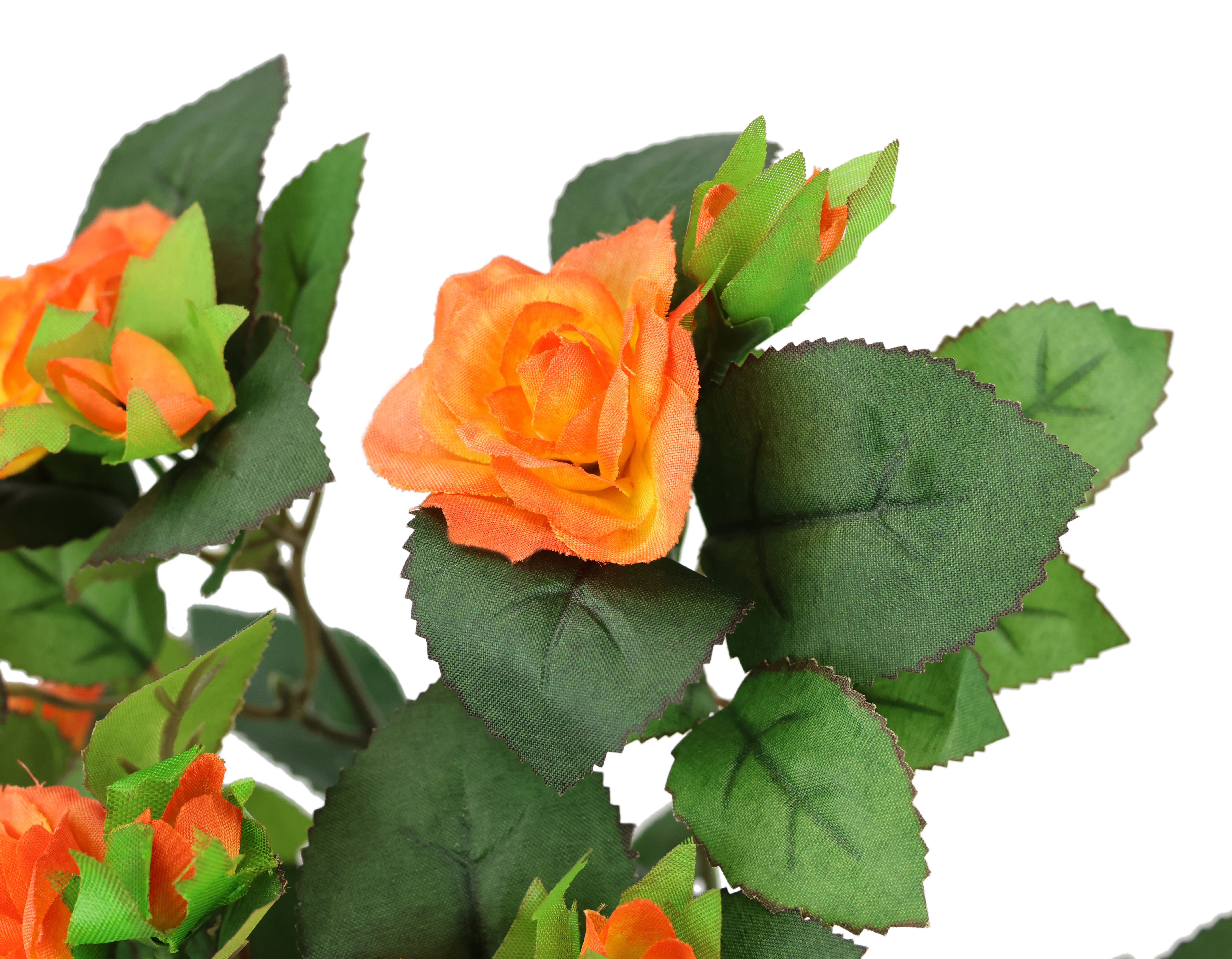 I.GE.A. Kunstbloem Kunstmatige rozenstruik Kunstroos, bloem, boeket, rozen, rozenboeket, wilde roos (3 stuks)