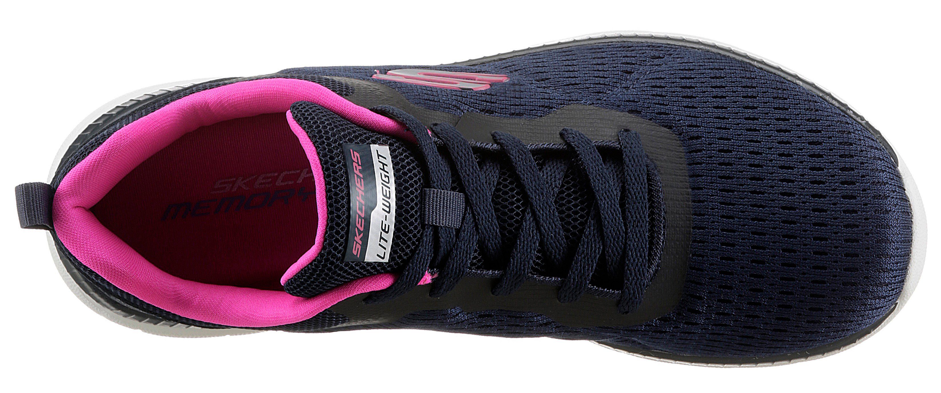 Skechers Sneakers BOUNTIFUL - QUICK PATH Vrijetijdsschoen, lage schoen, veterschoen met gewatteerde binnenzool