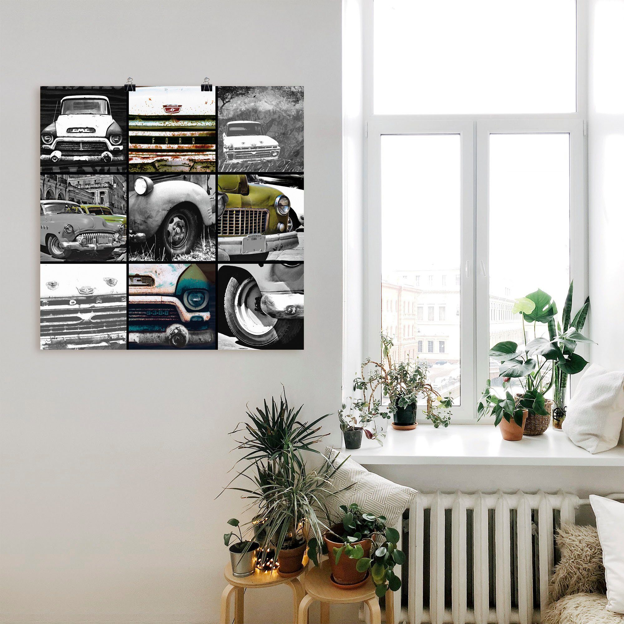 Artland Artprint Auto’s I als artprint van aluminium, artprint voor buiten, poster in diverse formaten