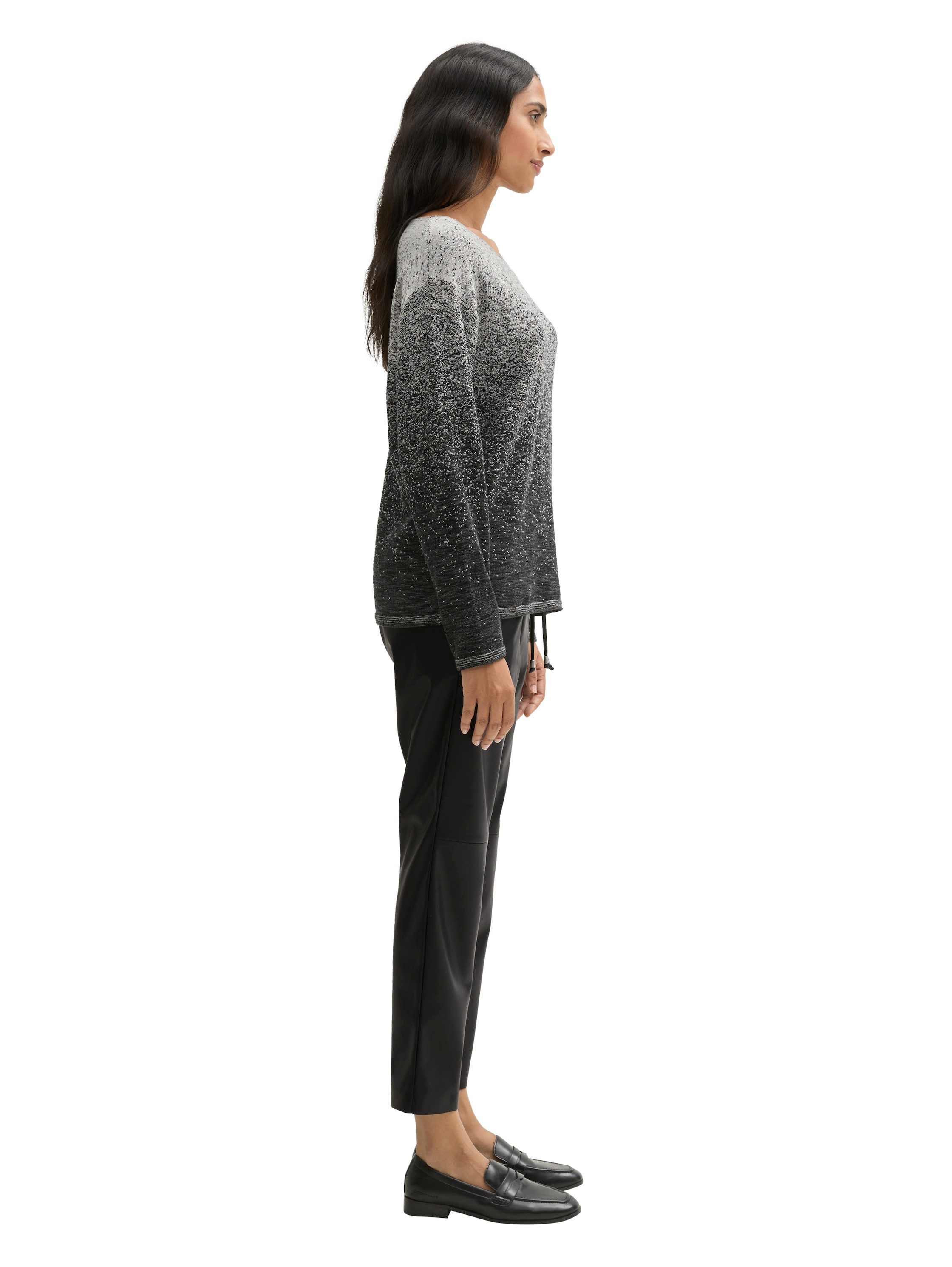 Tom Tailor Imitatieleren broek met trekkoord