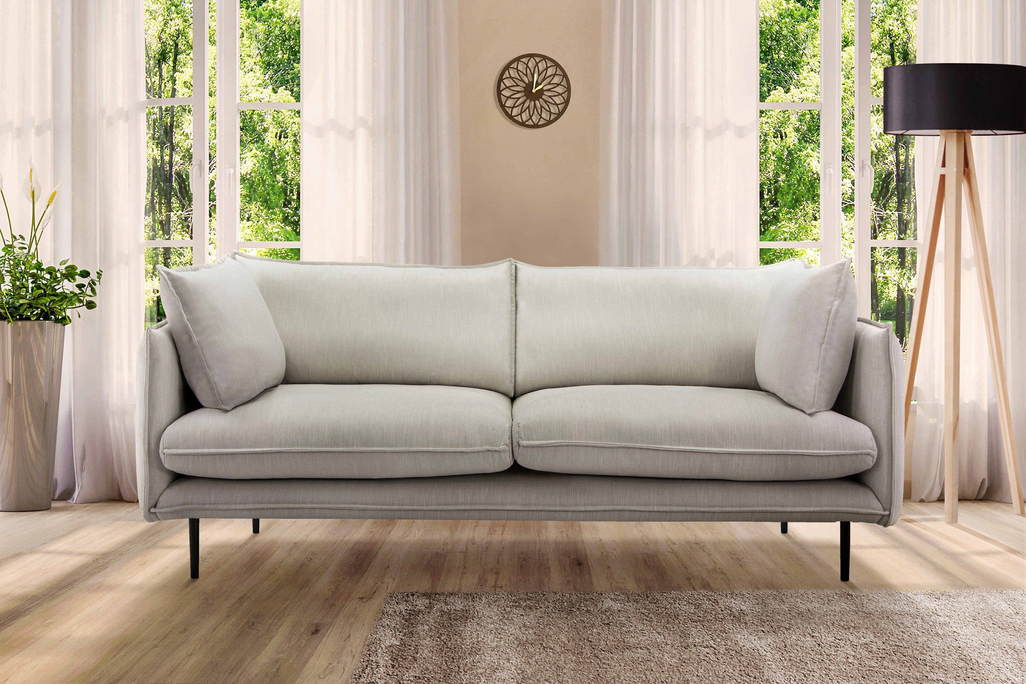 INOSIGN 3-zitsbank Somba met dikke opstaande naad en elegante look