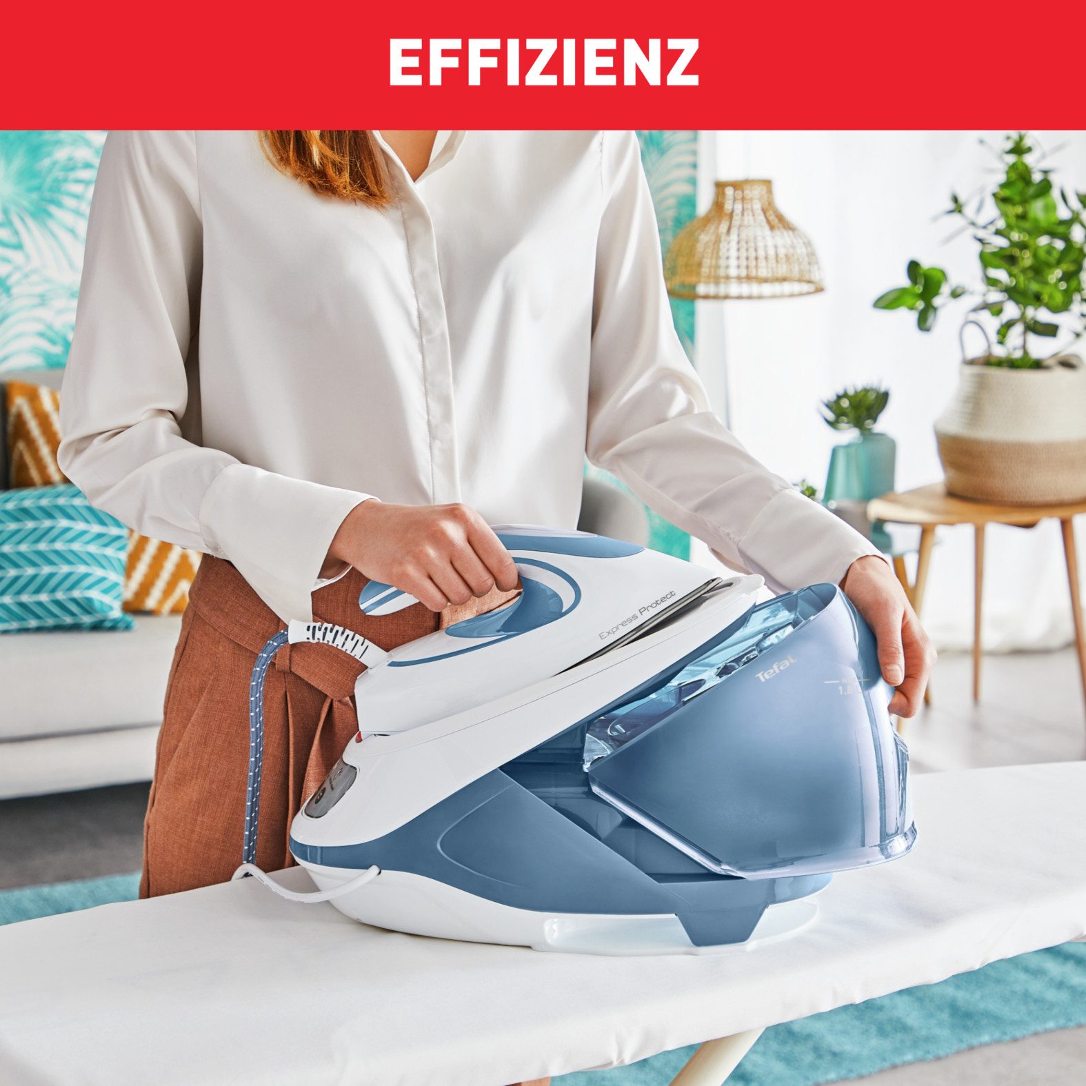 Tefal Stoomstrijksysteem Express Protect 7,5 bar, stoomstoot: 520 g/min, continue stoomopbrengst: 130 g/min, sv9202