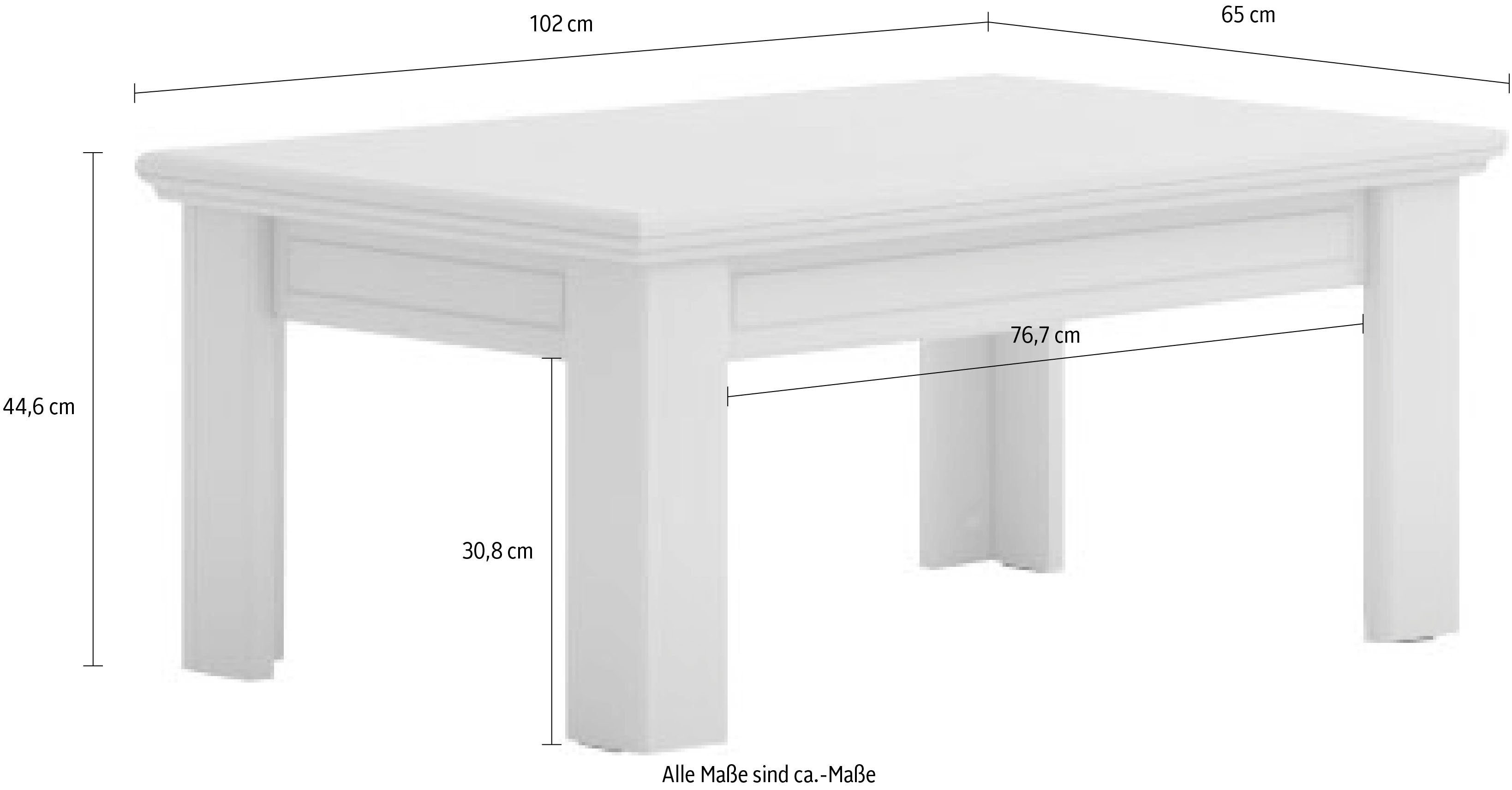 Home affaire Salontafel Evergreen hoogwaardig uv-gelakt