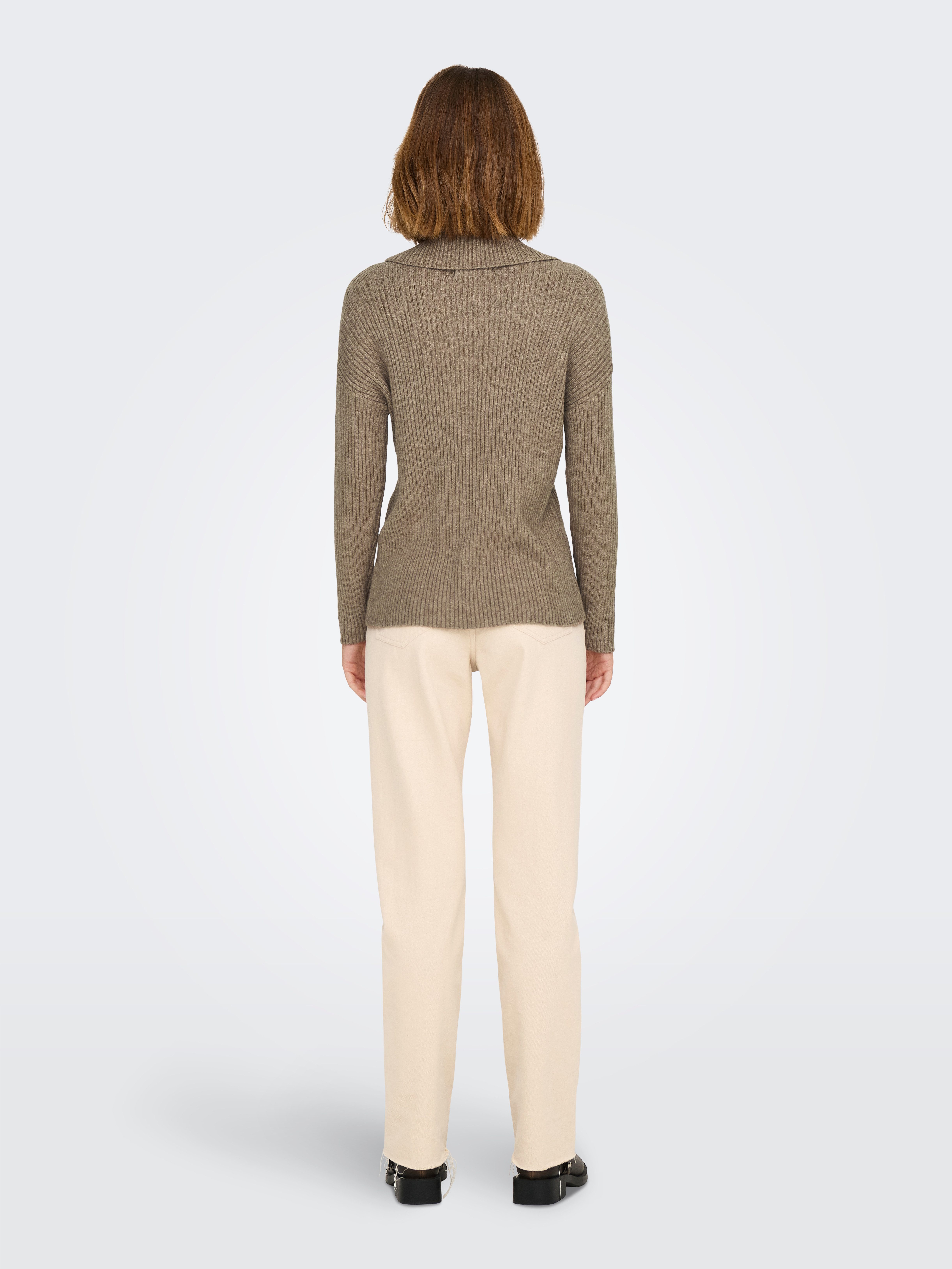 Only Coltrui ONLKATIA LS SADDLE ROLL NECK CC KNT