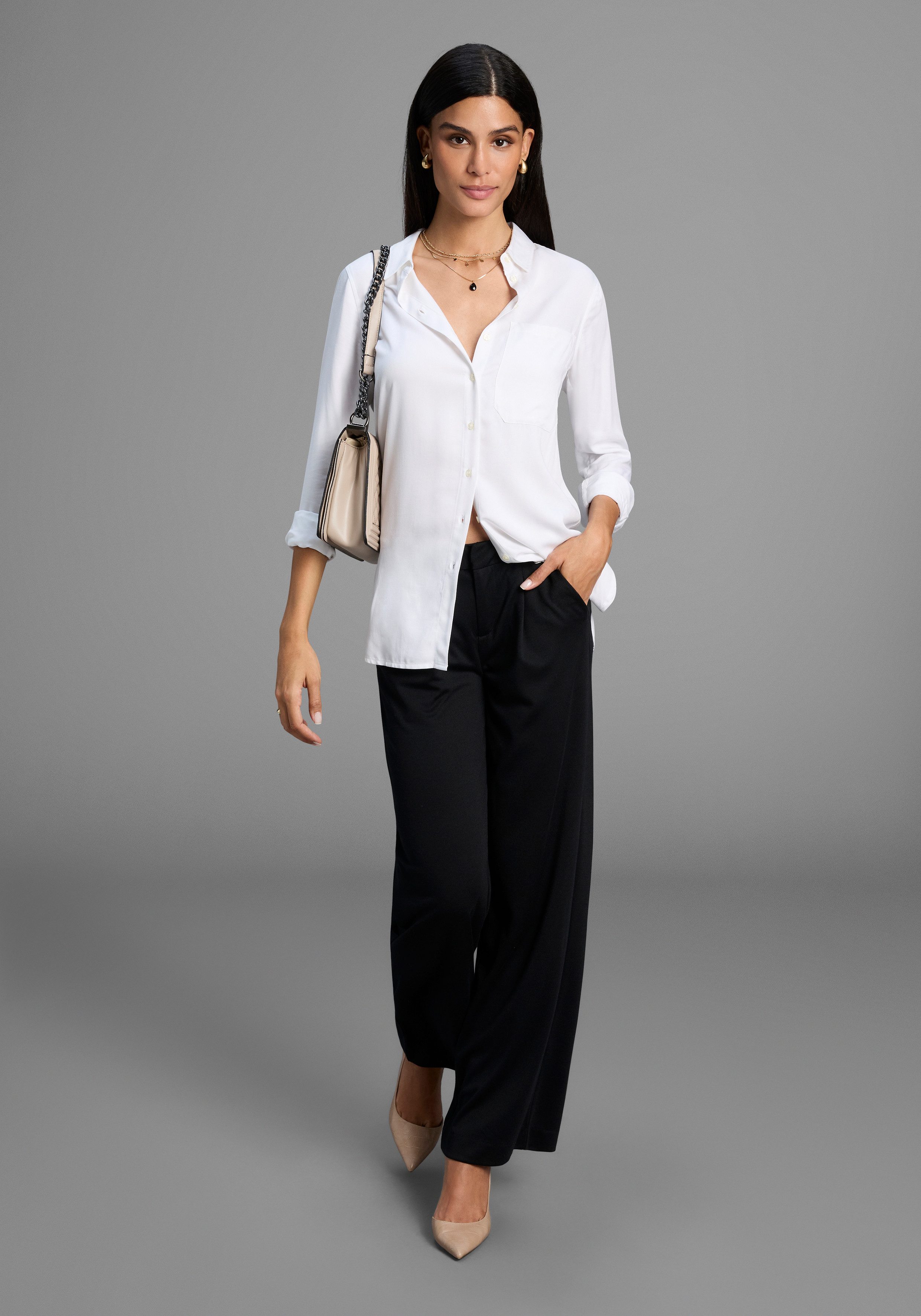Laura Scott Tricotbroek van comfortabele, elastische stof