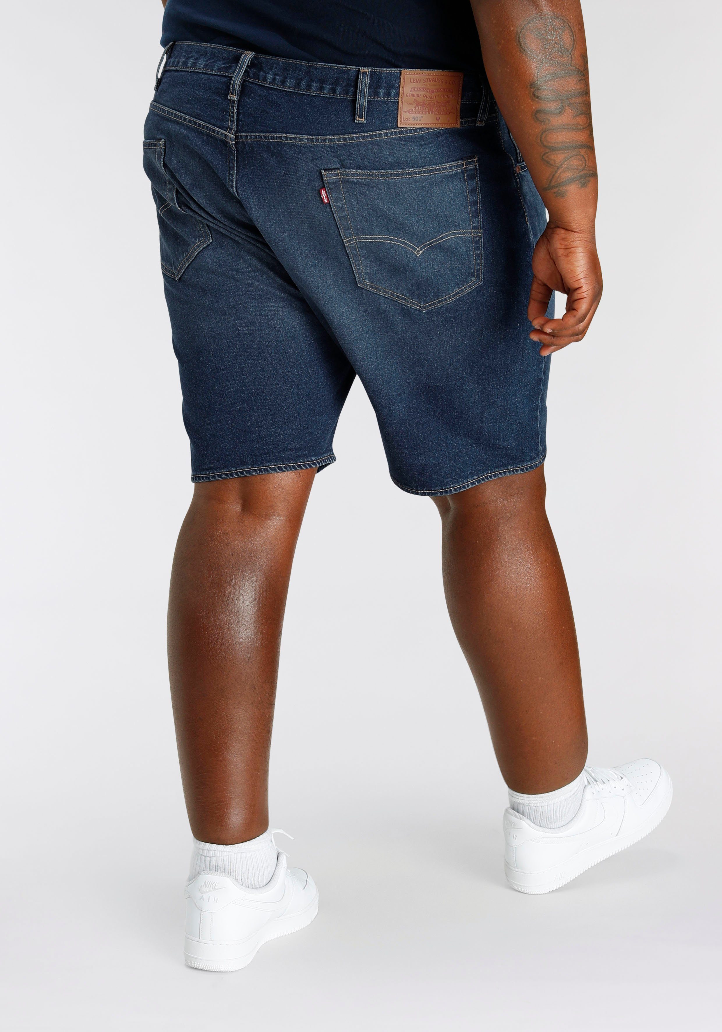 Levi's® Plus Jeansbermuda 501 HEMMED SHORTS met stretchaandeel